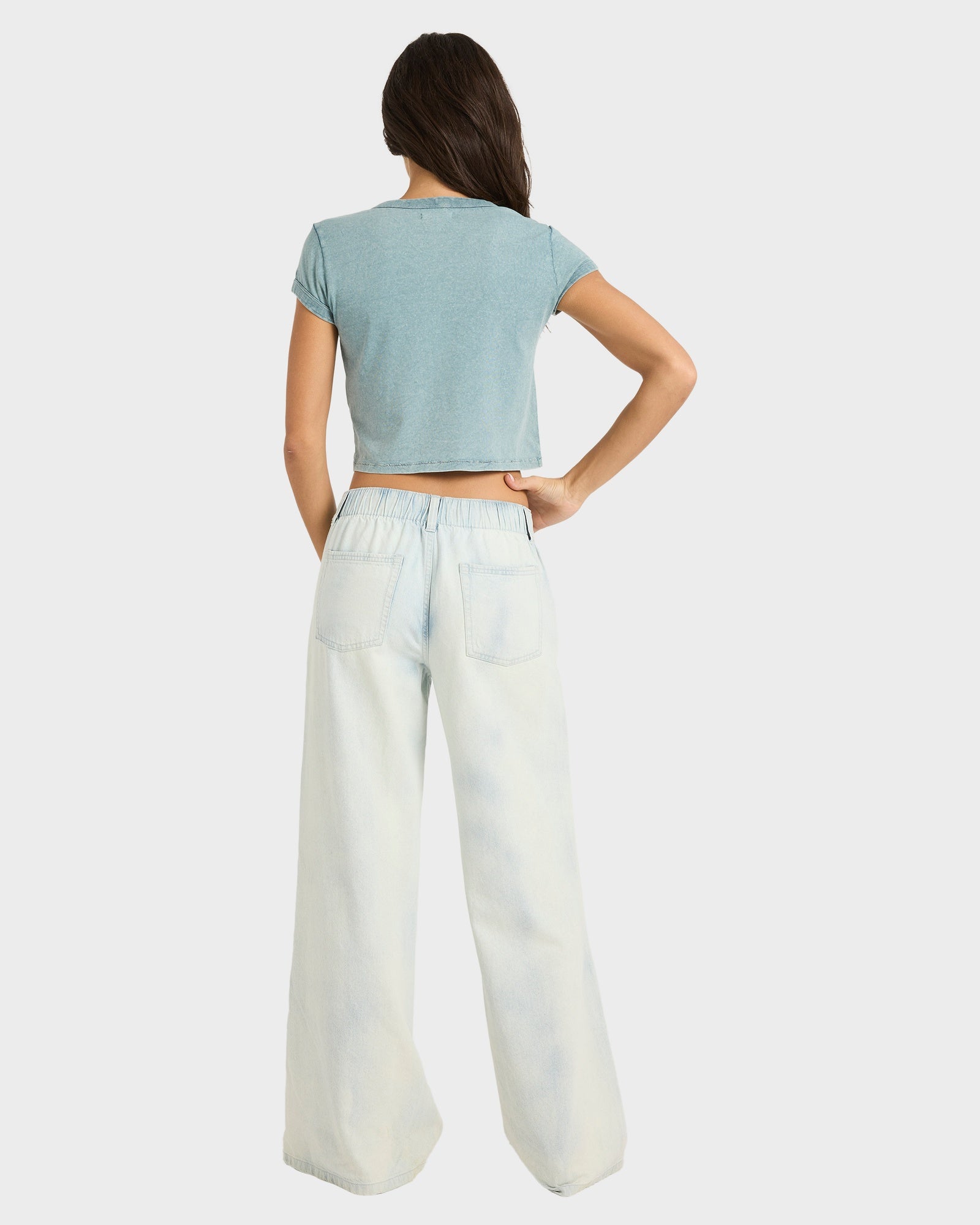 Womens Jade Saltwashed Elastic Pants