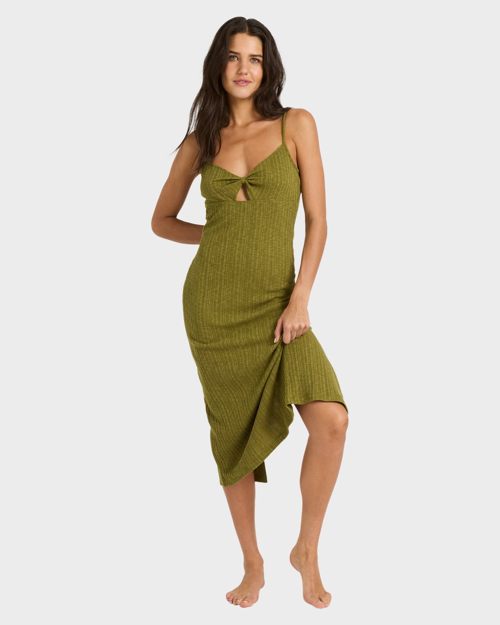 Womens Sweet Moves Knit Midi Dress