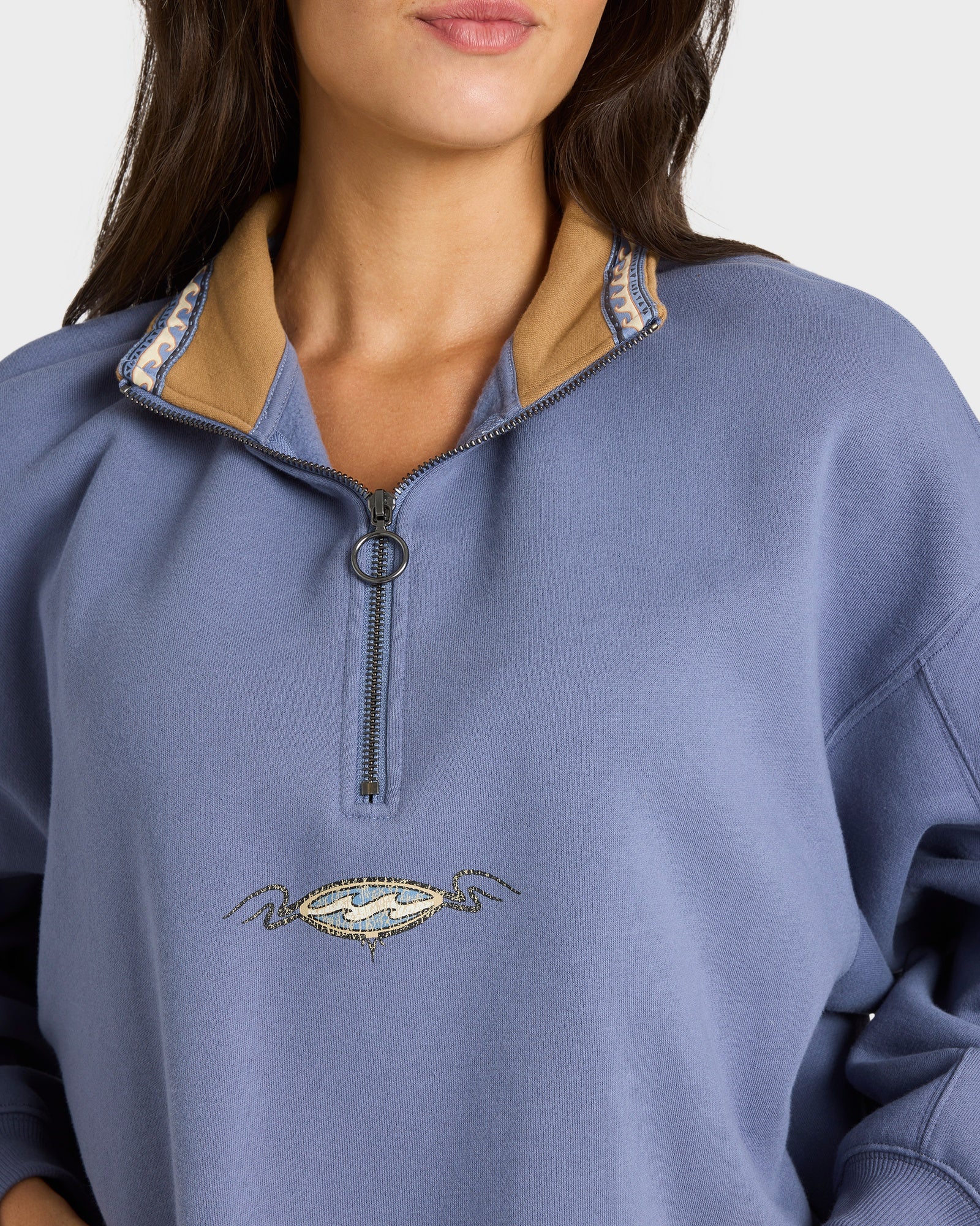 Womens Wave Break Half Zip Pullover