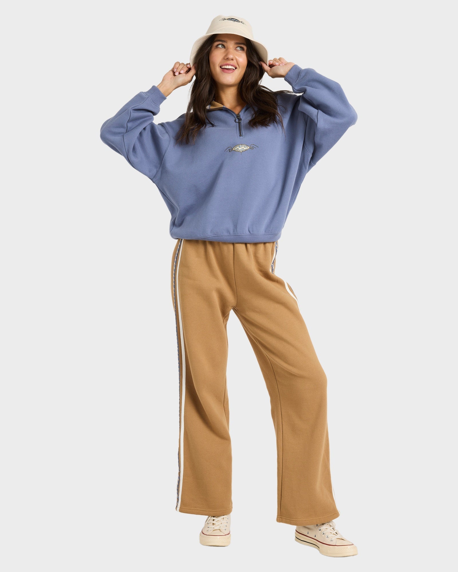 Womens Wave Break Half Zip Pullover