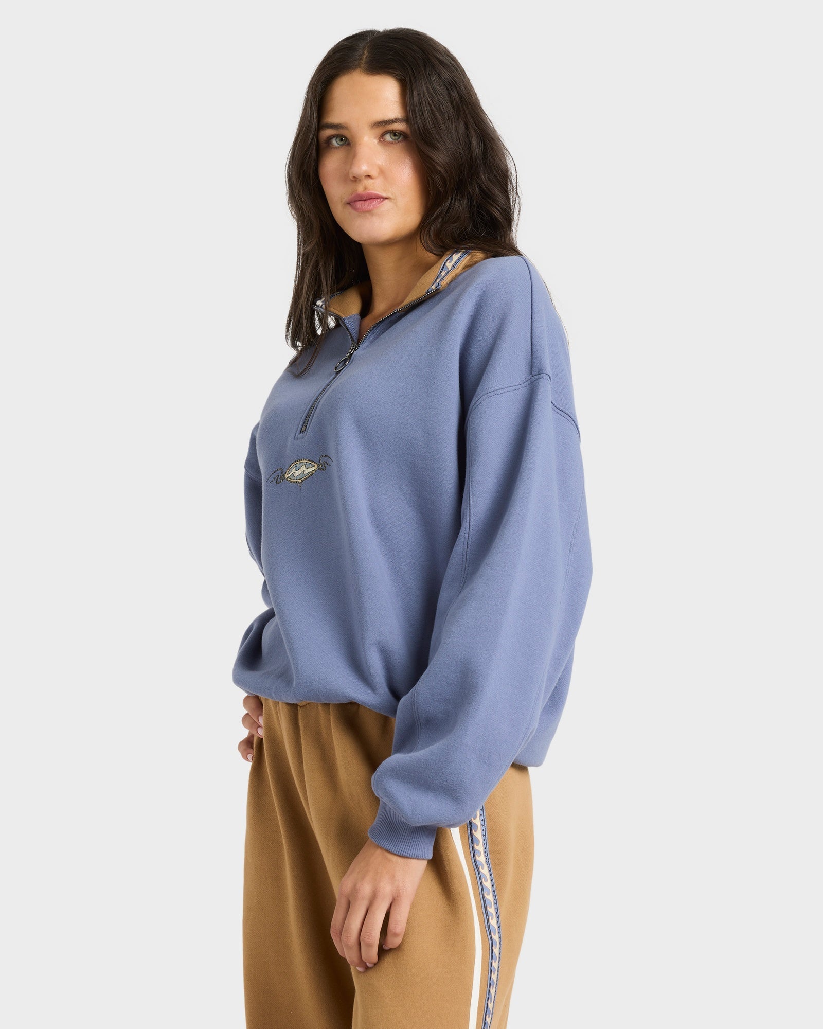 Womens Wave Break Half Zip Pullover