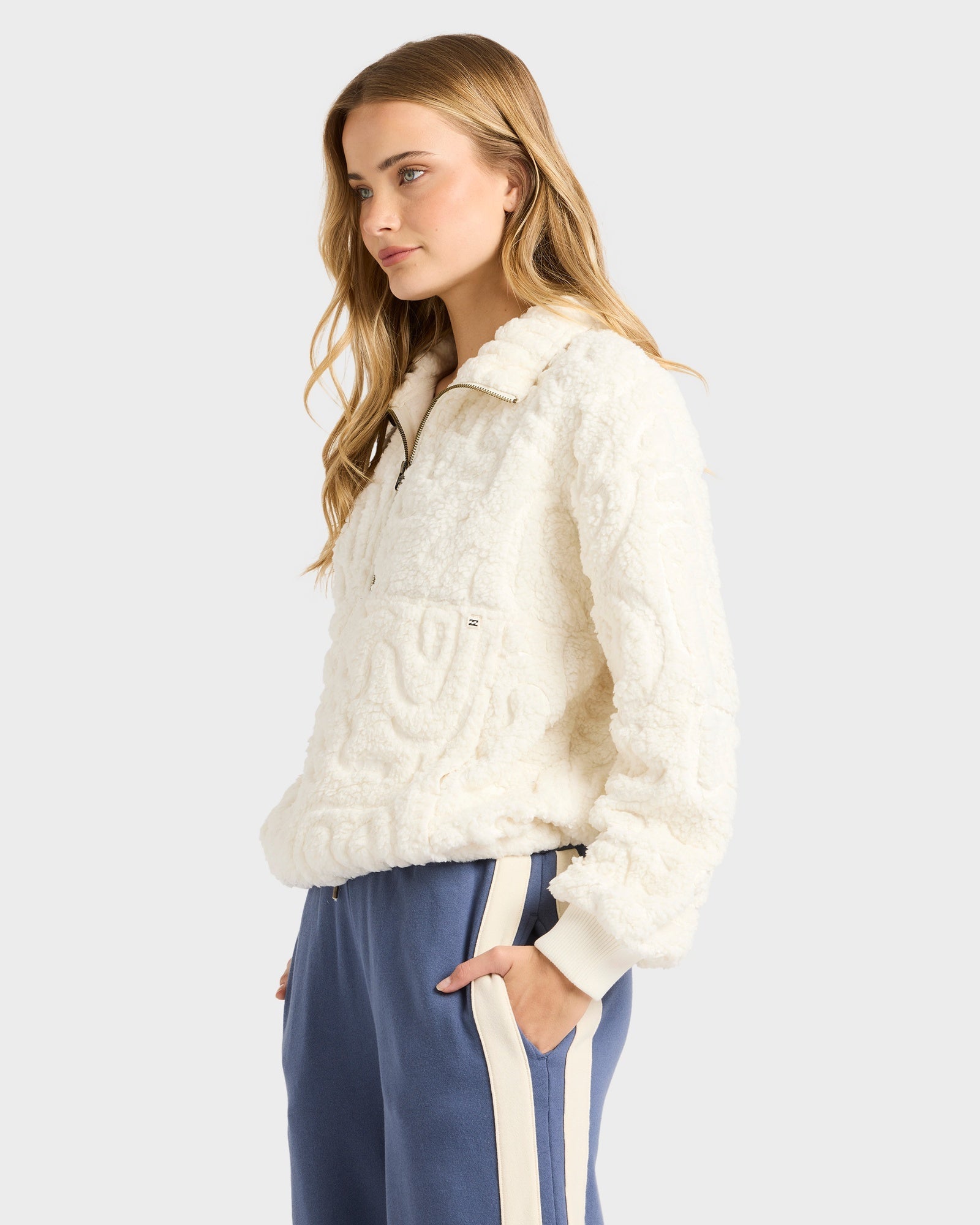 Womens Le Love Half Zip Pullover