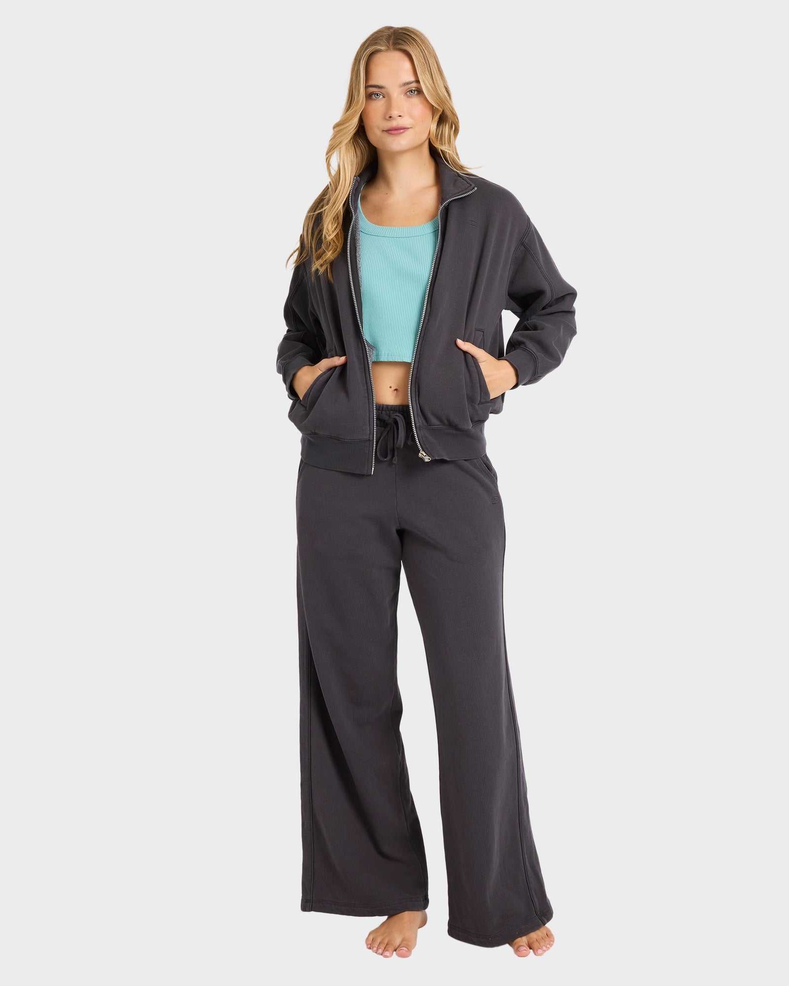 Womens The Avery Zip Up Fleece Jacket