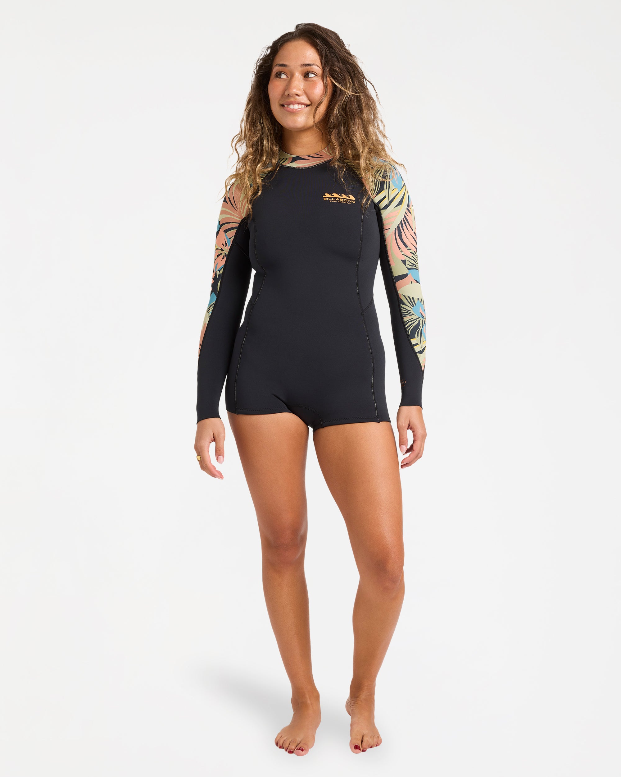 Womens 2/2 mm Spring Fever Natural Long Sleeve Springsuit