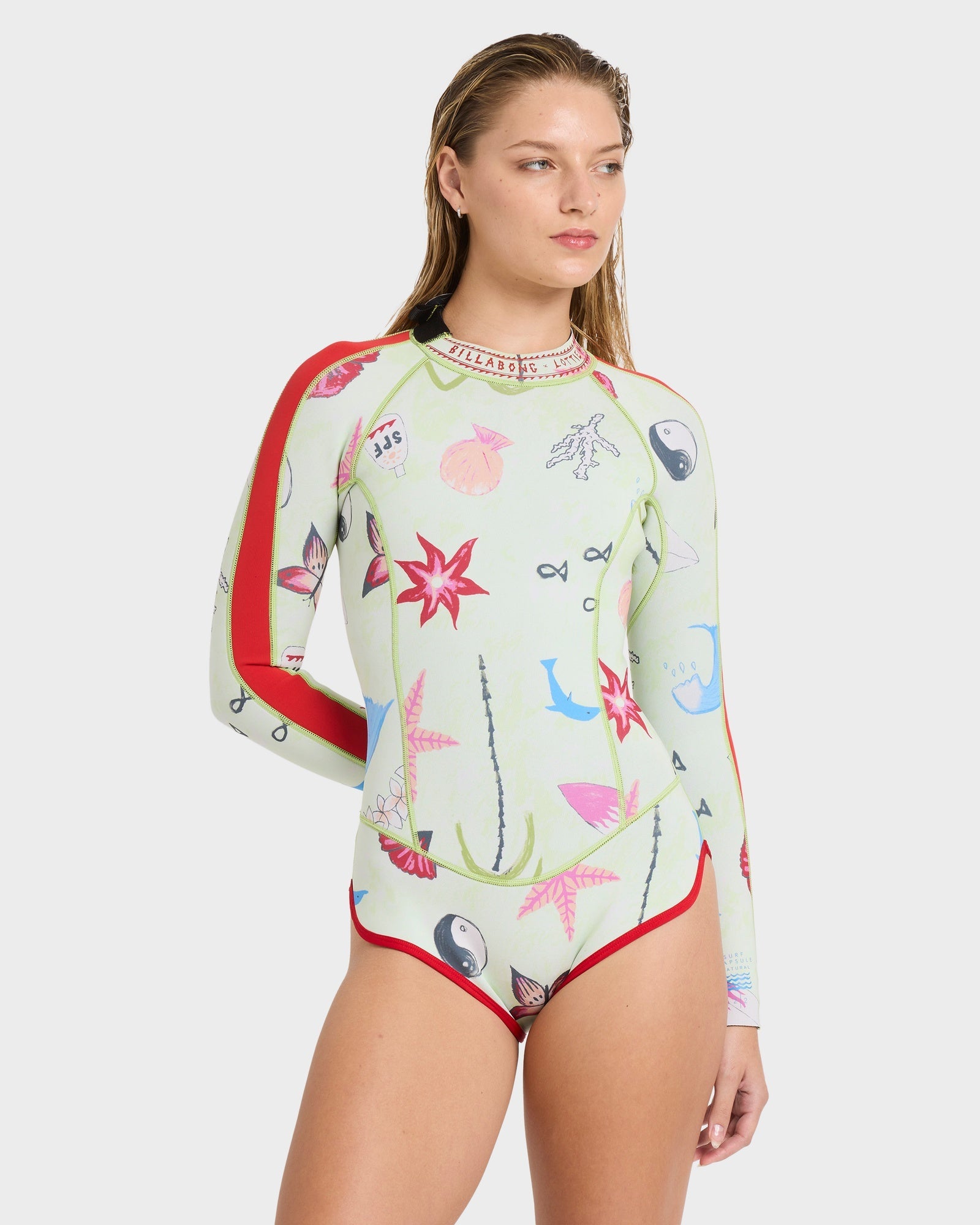 Womens 2/2mm Spring Glider Back Zip Long Sleeve Springsuit