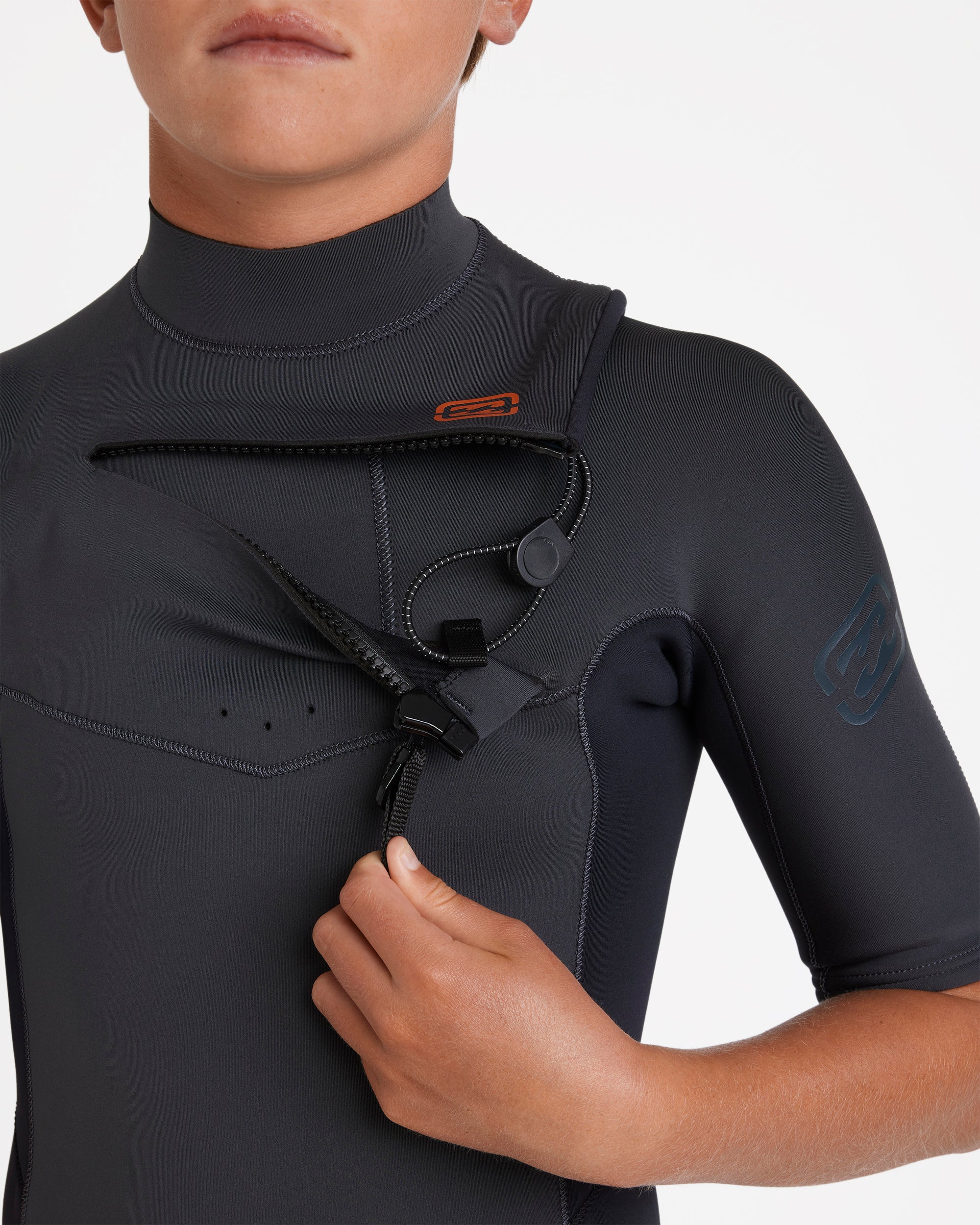 Boys 8-16 2/2mm Absolute Natural Chest Zip GBS Fullsuit