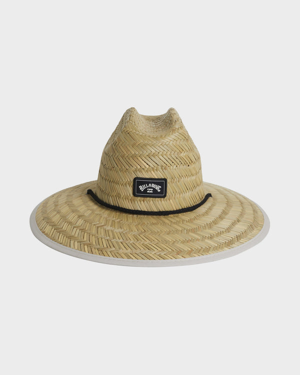 Mens Tides Print Straw Hat