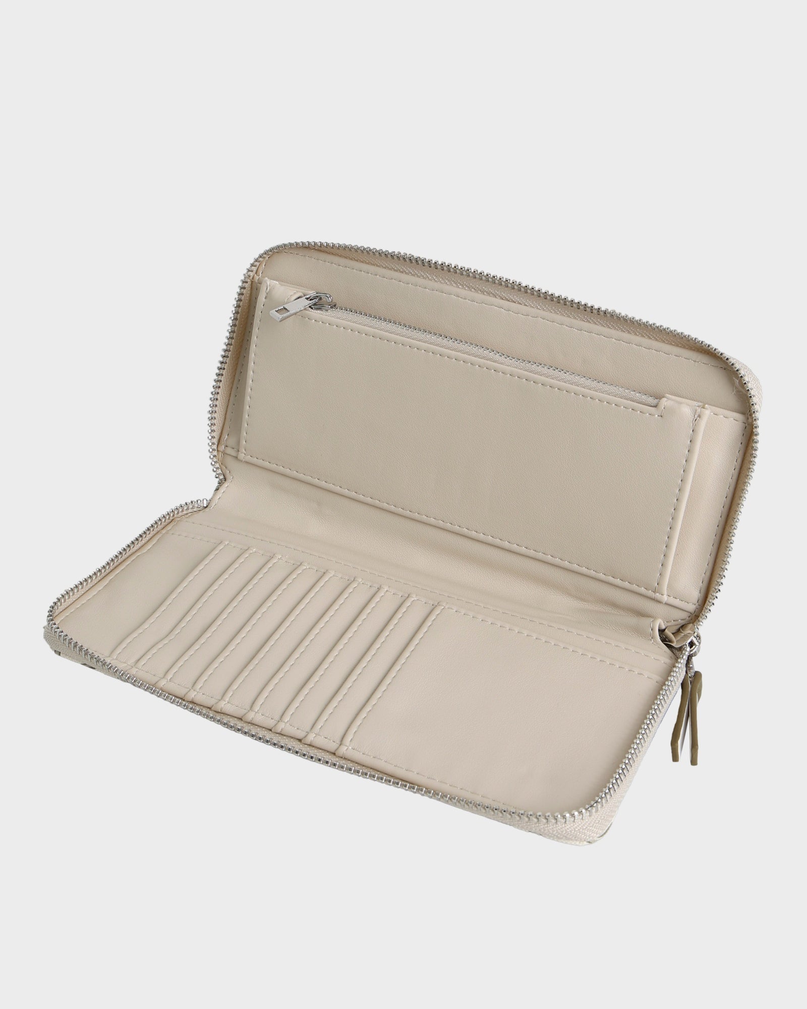 Womens Zip Around Bi-Fold Wallet