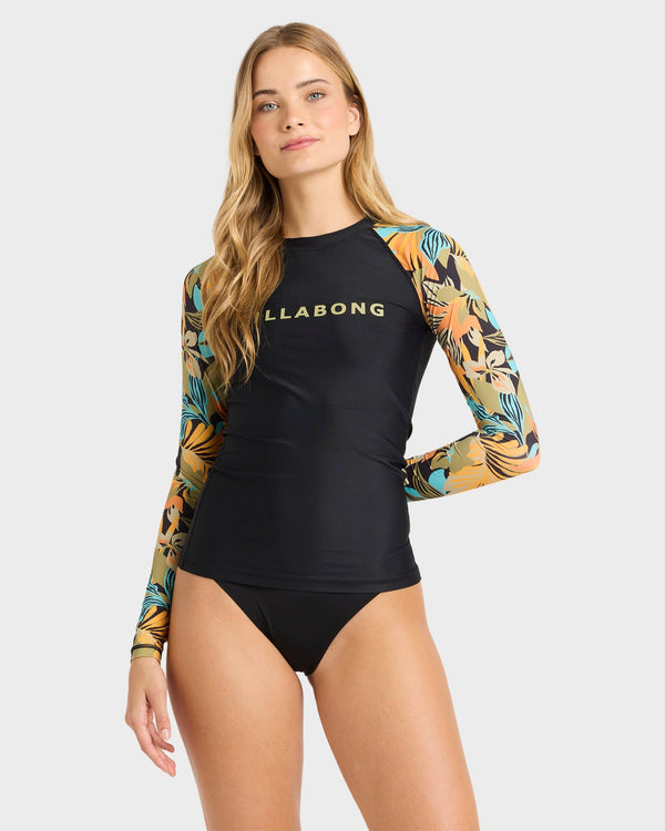 Womens Des Tropiques Leilani Long Sleeve Rash Vest