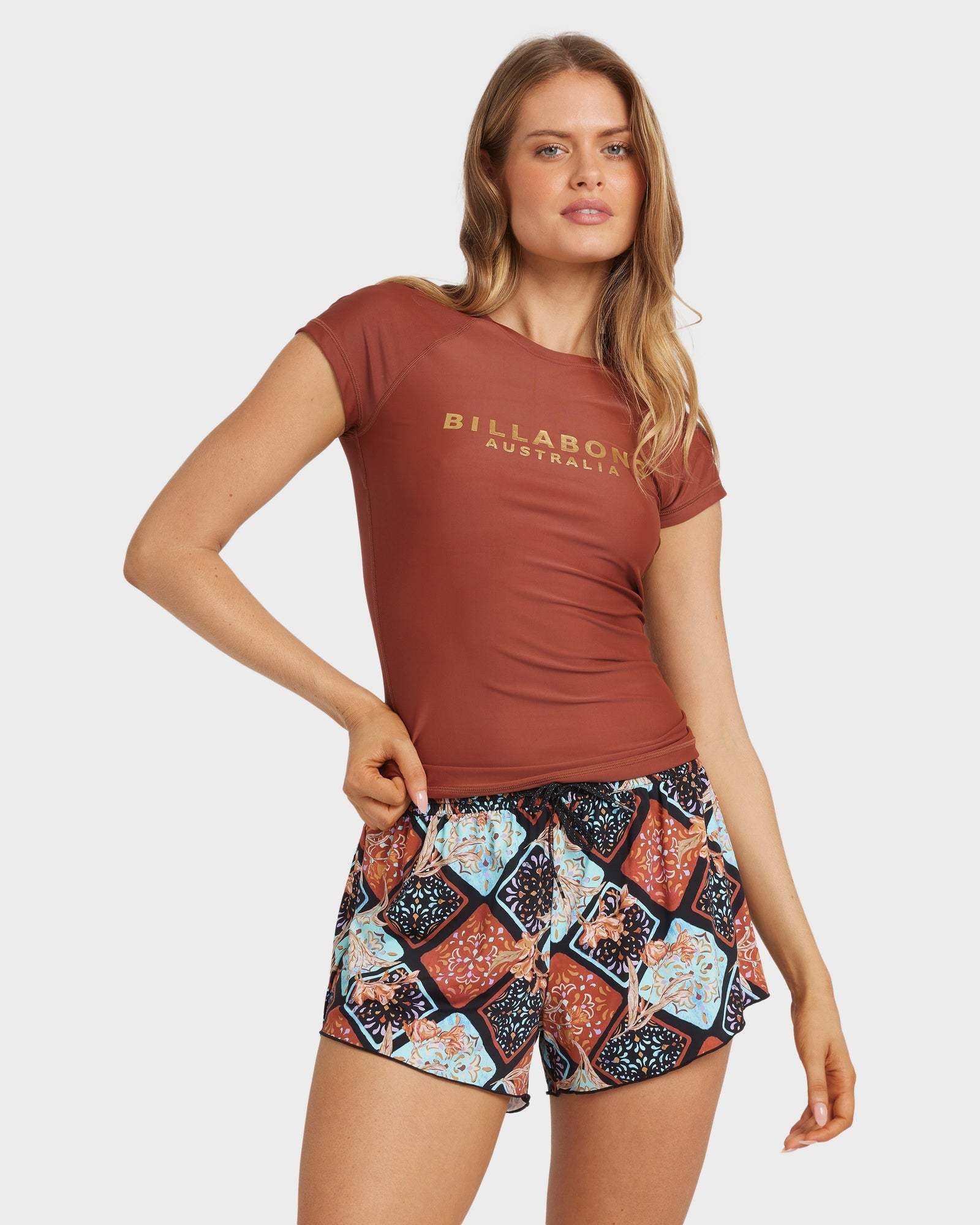 Womens Forever Folk Swim Volley Boardshorts