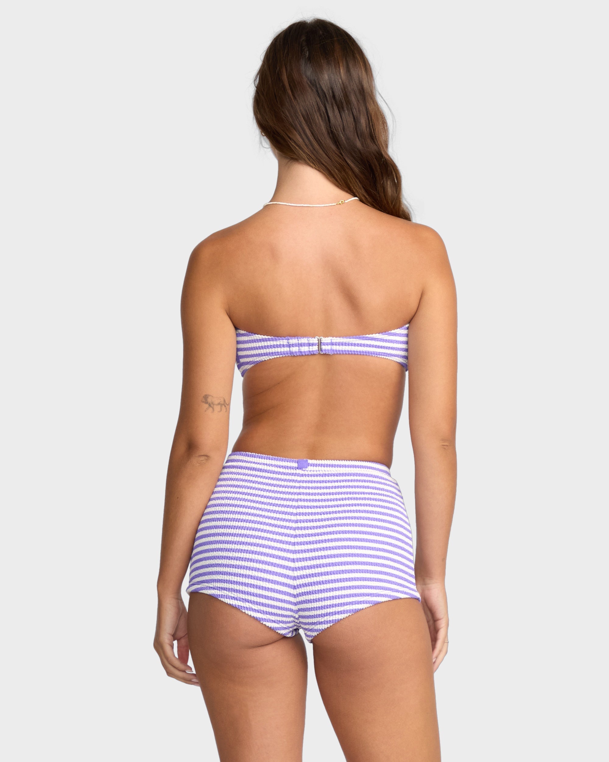 Womens Josie Summer High Drew Bandeau Bikini Top