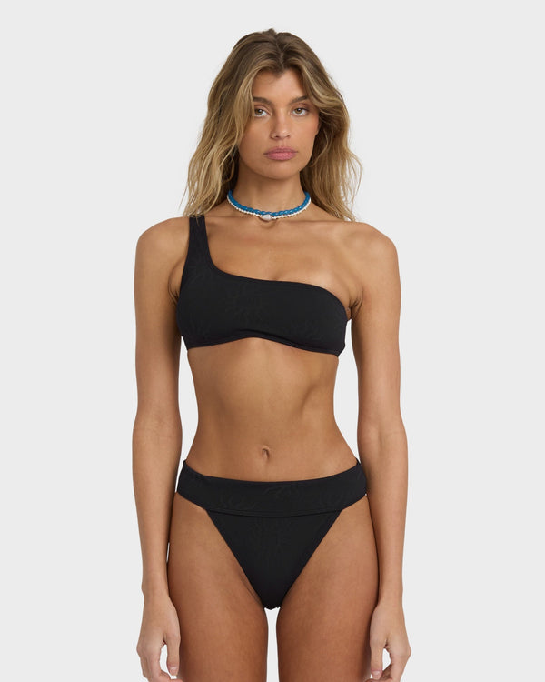 Womens Laura Twisted Sun One Shoulder Bikini Top