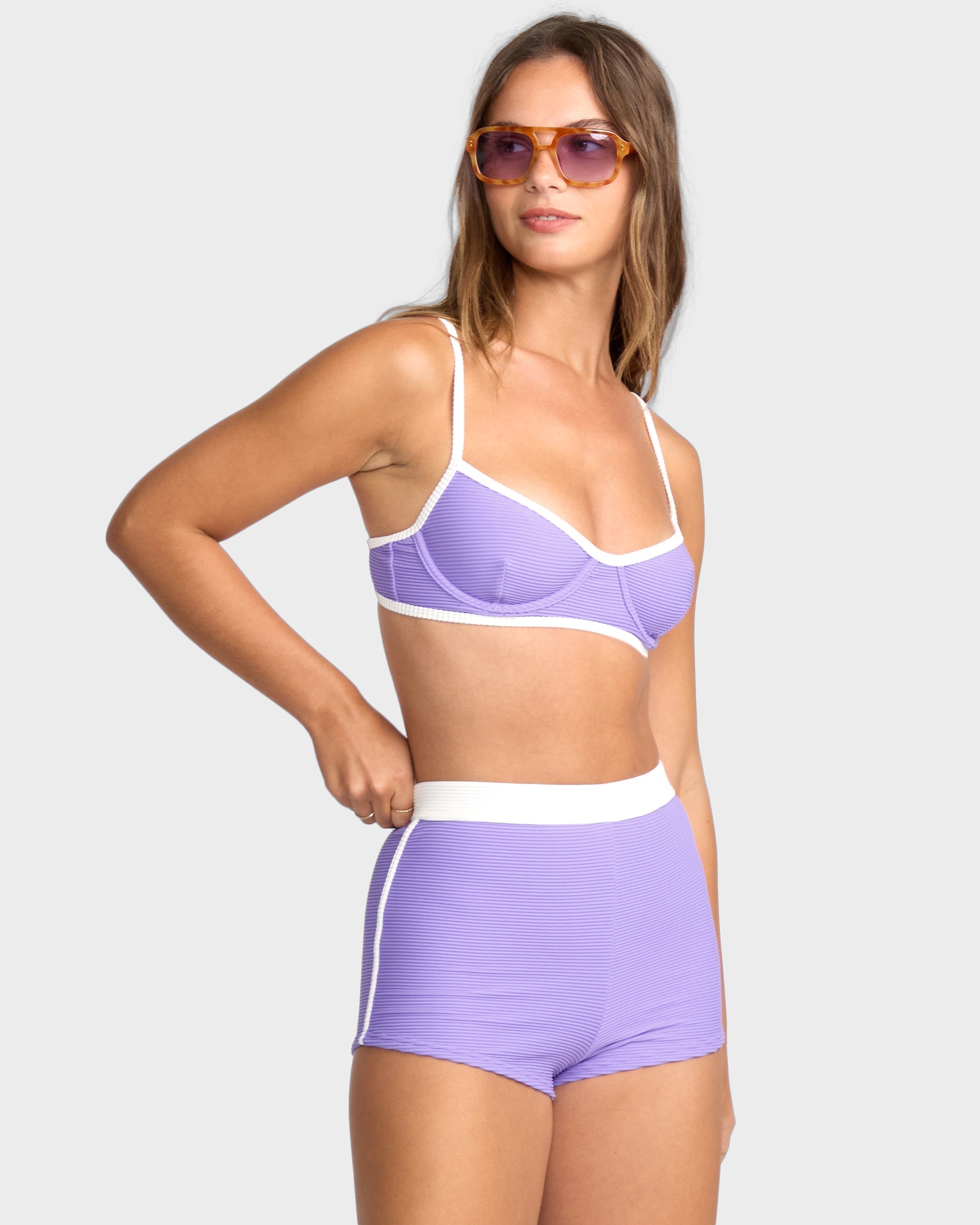 Womens Tanlines Surf Short Bikini Bottom