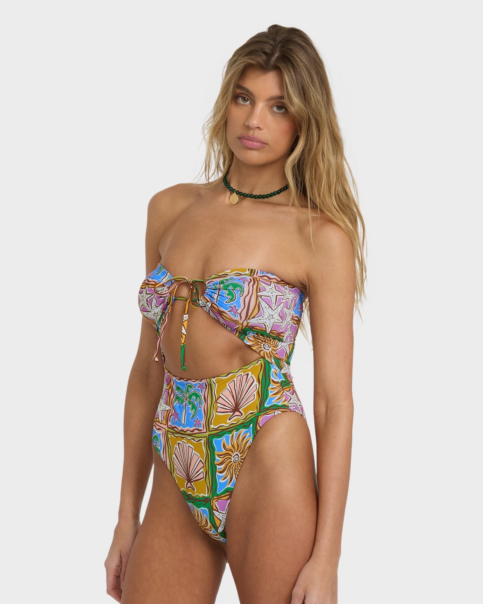 Womens Heat Dream Andrew High One Piece Swimsuit