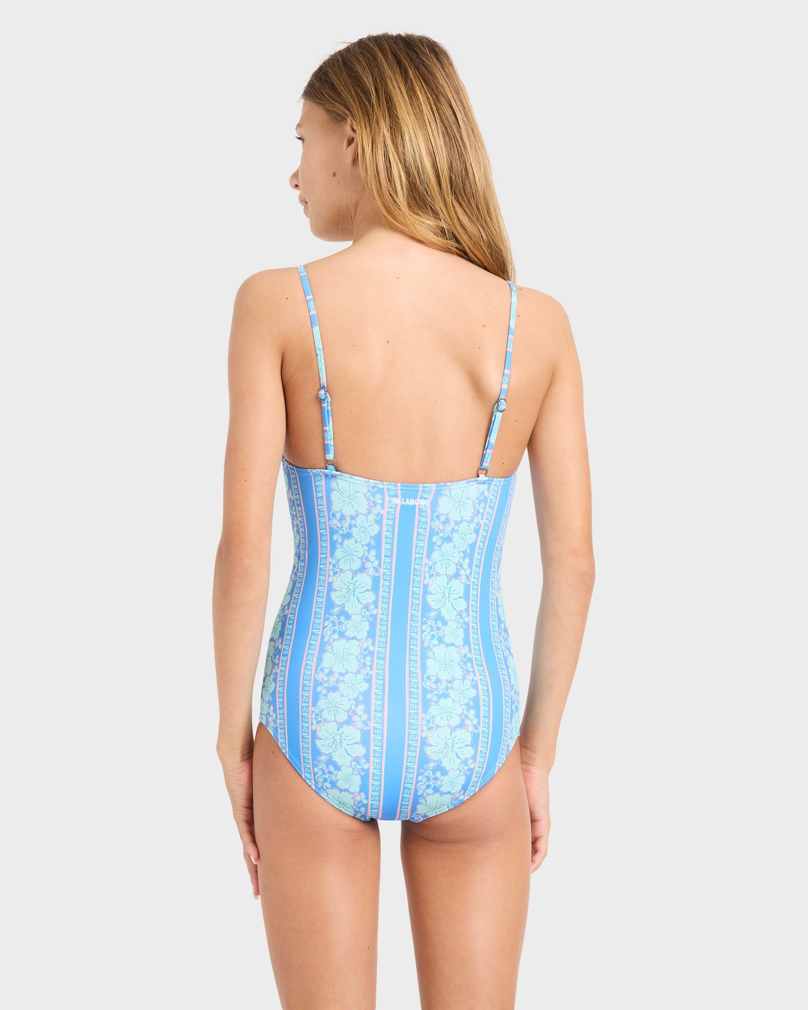Girls 6-14 Happy Hibiscus One Piece Swimsuit