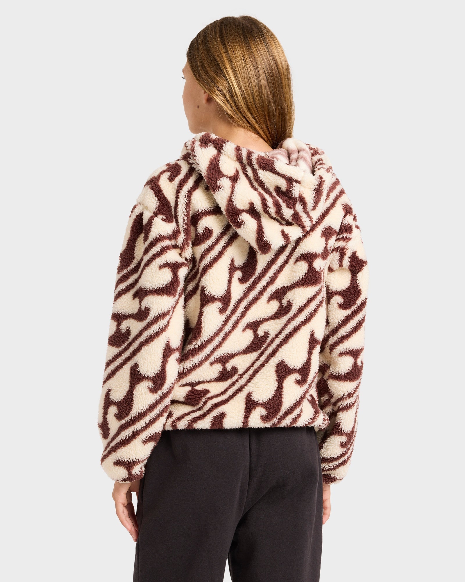 Girls 6-16 Dark Wave Half Zip Hoodie