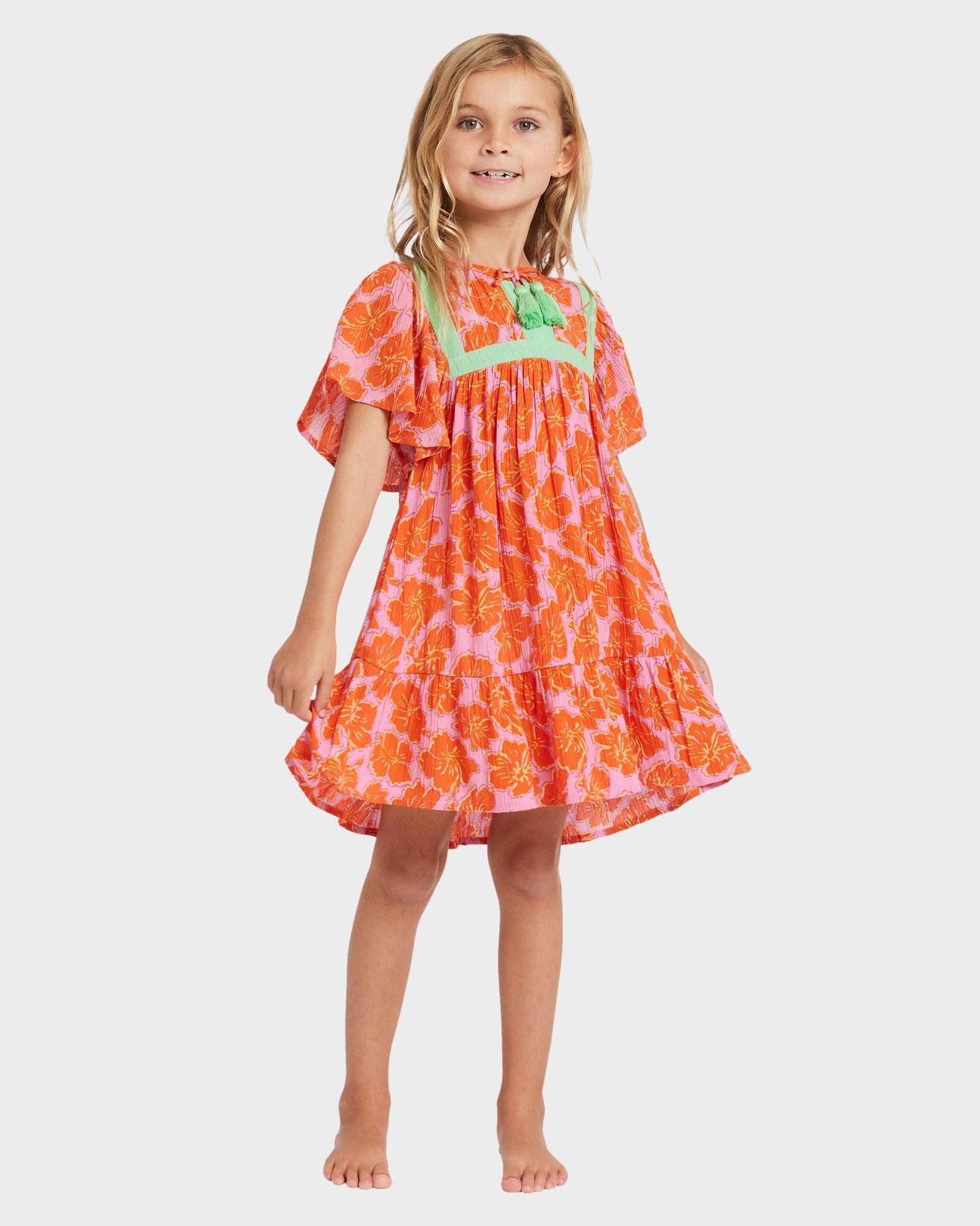 Girls 0-5 Happy Hibiscus Dress