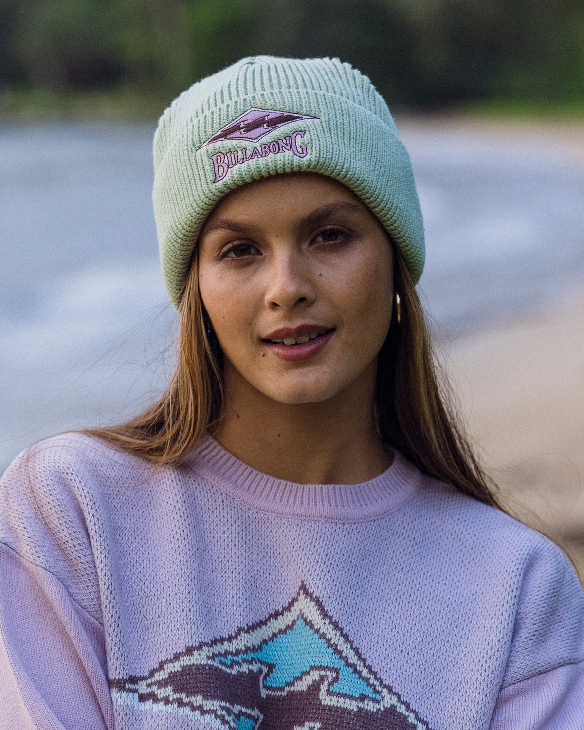 Womens The Original Vibes Cuff Beanie