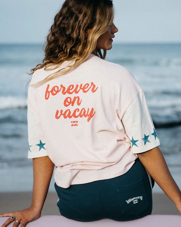 Womens Tropics Co Ringer T-Shirt