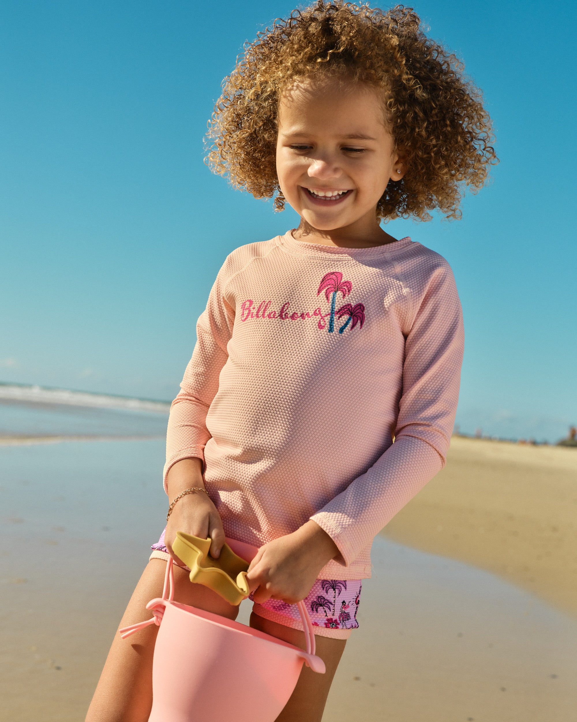 Girls 0-5 Hula Haze Long Sleeve Rash Vest Set