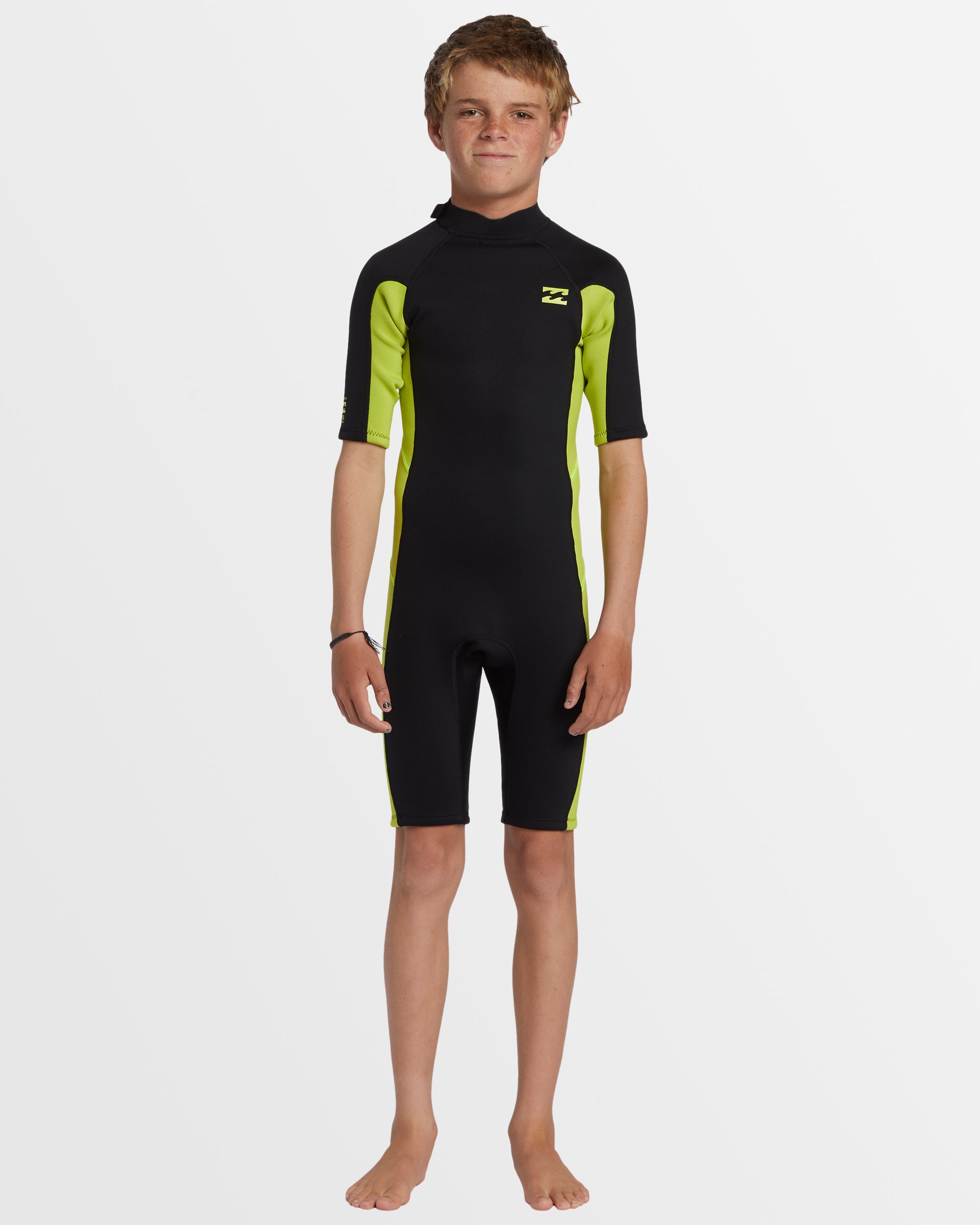 Boys 6-16 2/2 Foil Back Zip Springsuit
