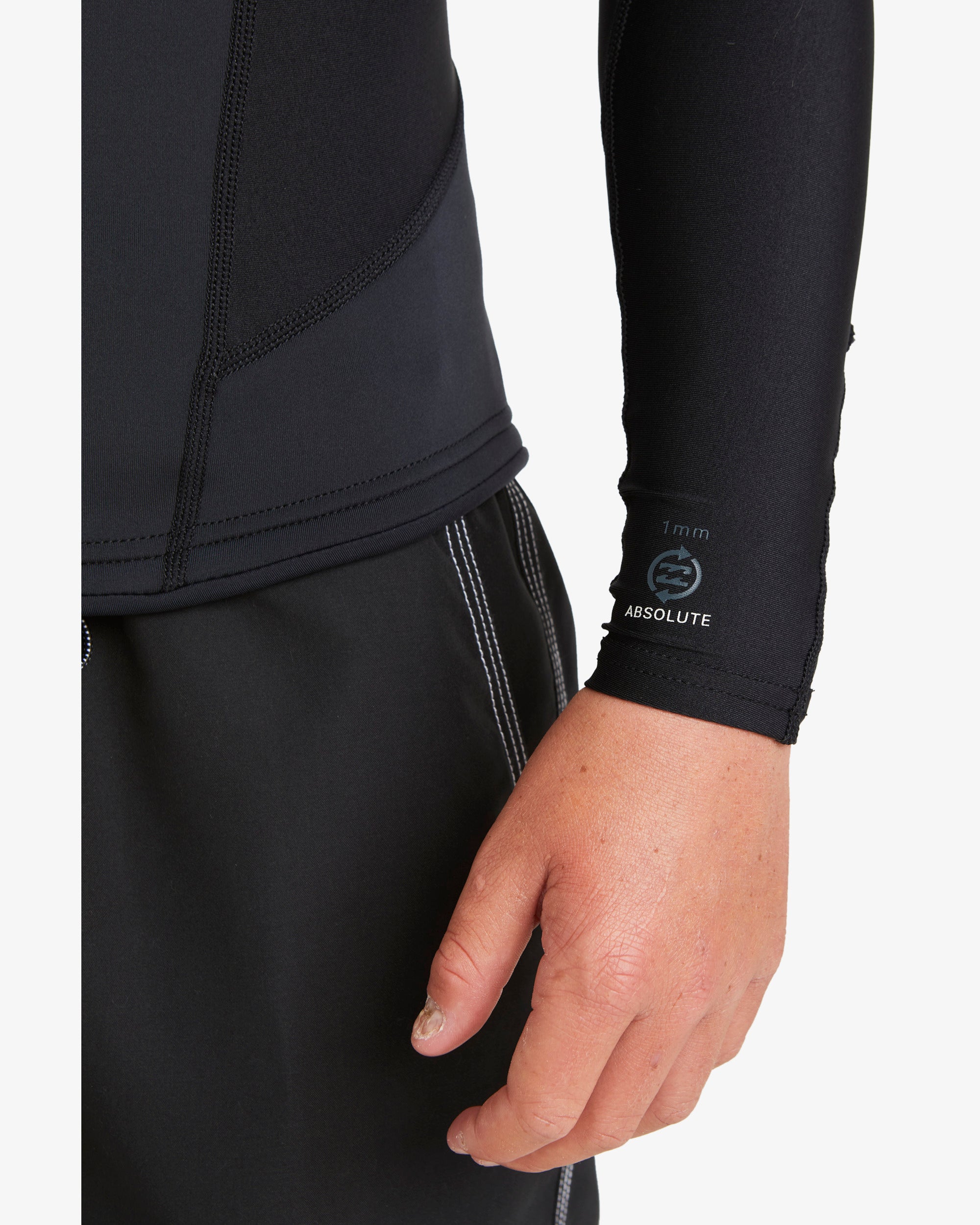Boys 6-16 1mm Absolute Natural Poly Long Sleeve Wetsuit Top