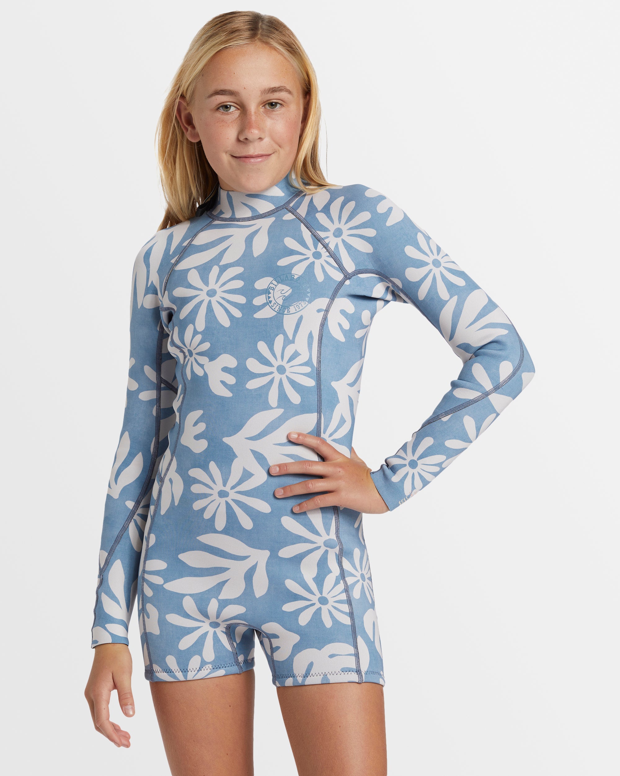 Girls 6-16 Spring Fever Natural Long Sleeve Springsuit