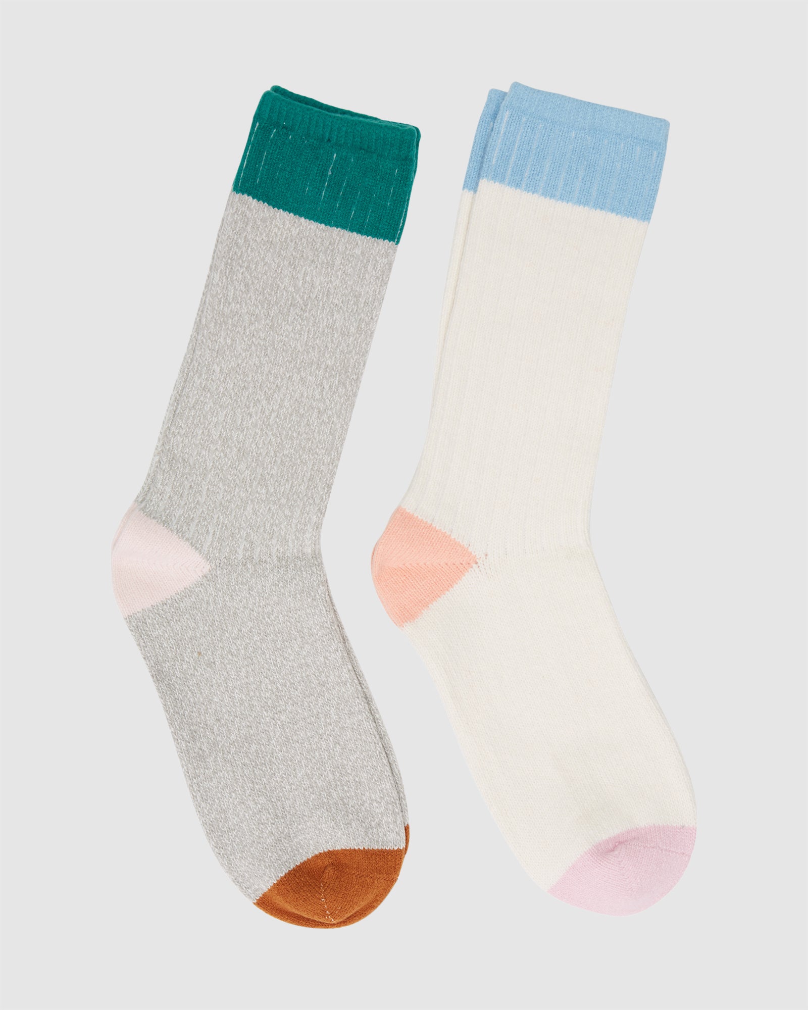 Womens 2 Pack Boot Crew Socks