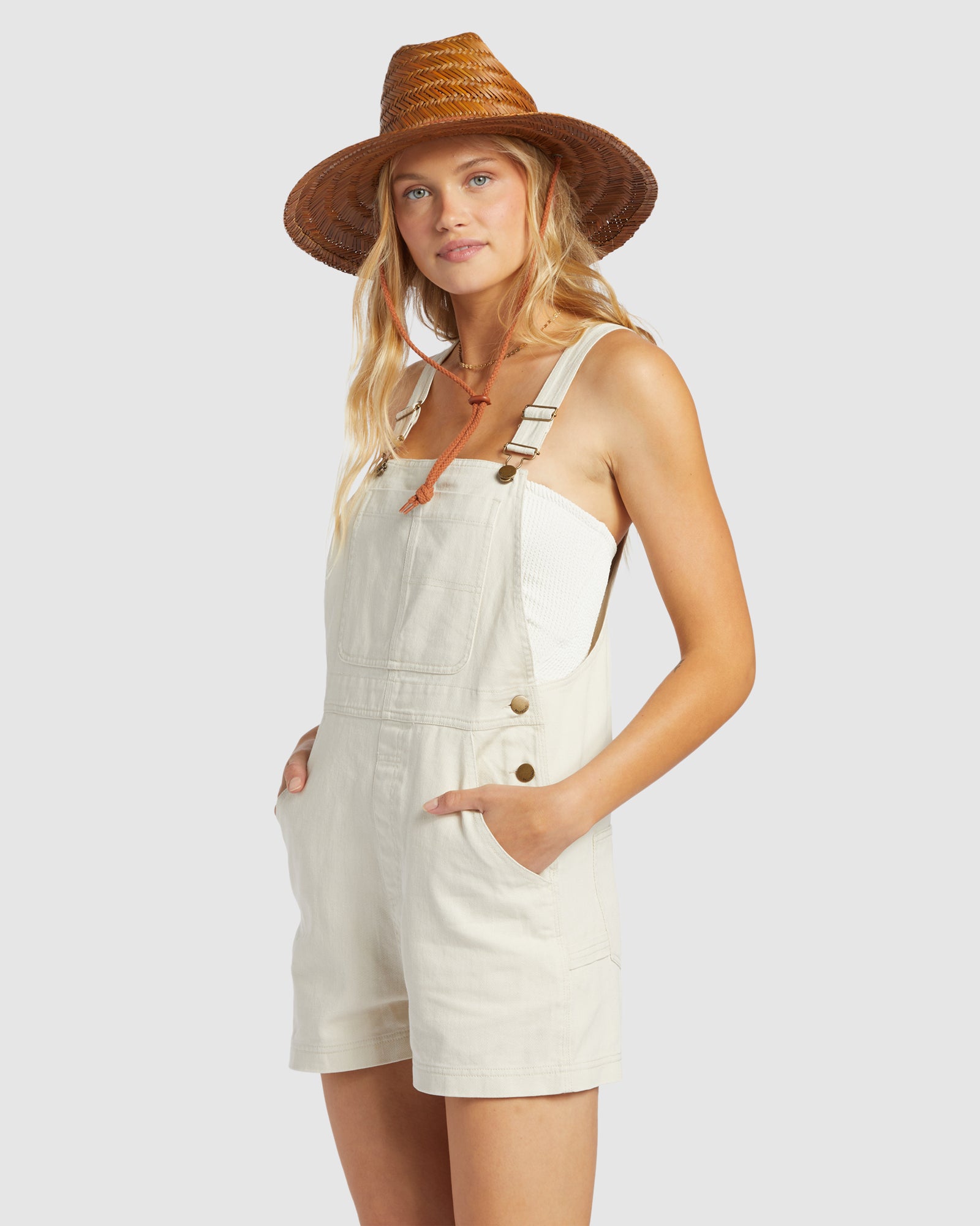 Womens Sand Canyon Denim Overalls