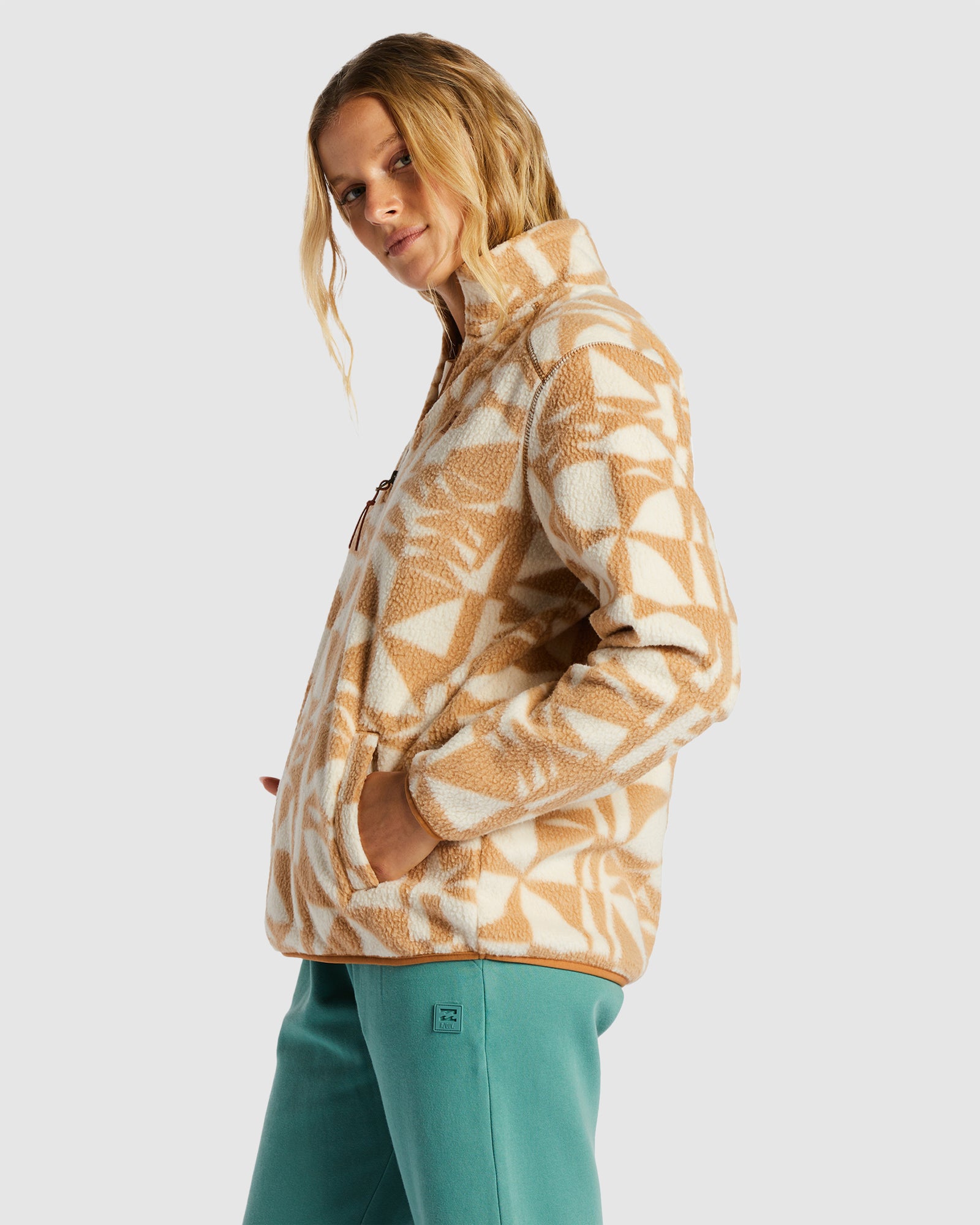 Womens Boundary Half Zip Fleece Pullover