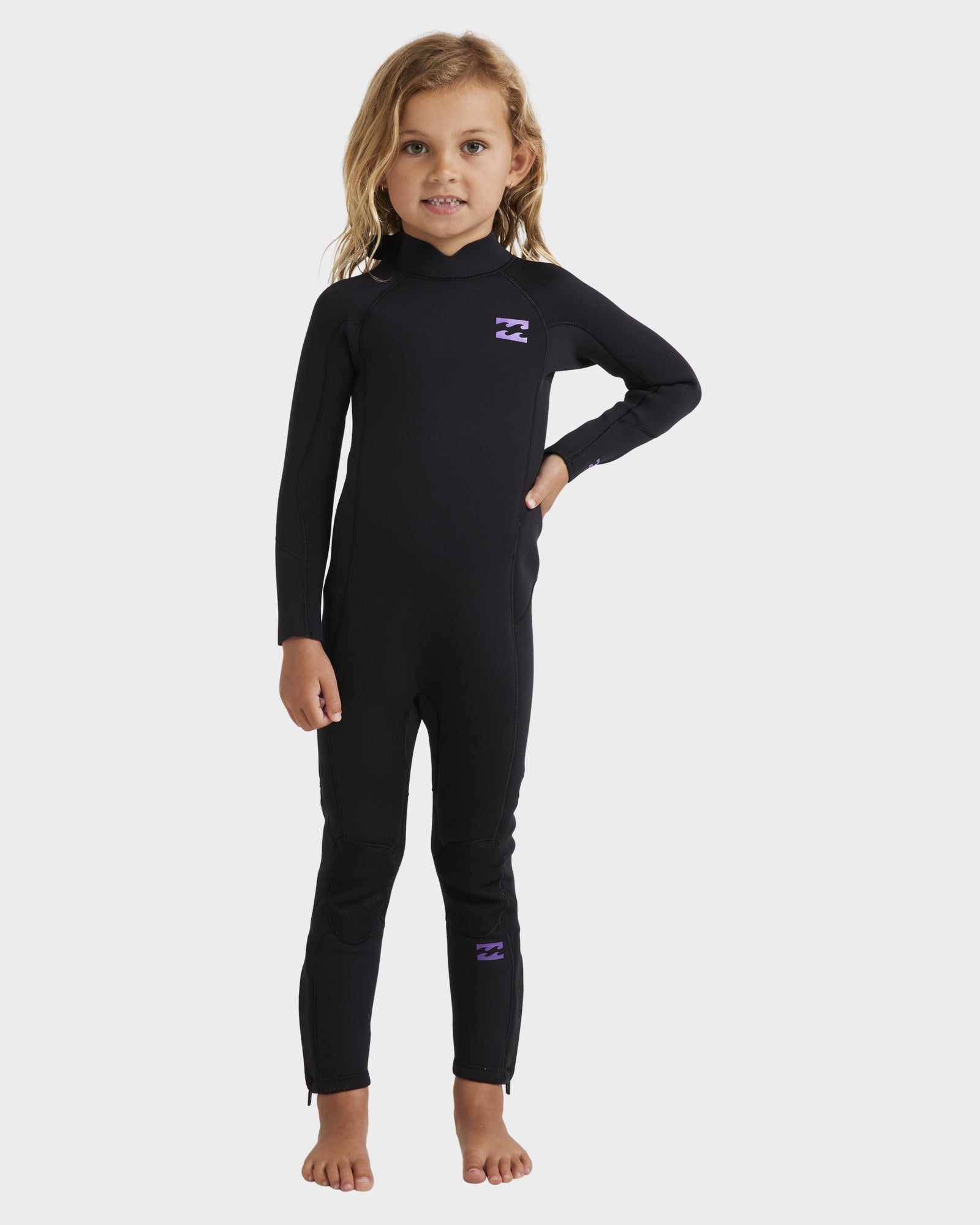 Girls 2-6 3/2mm Foil Back Zip Steamer Wetsuit