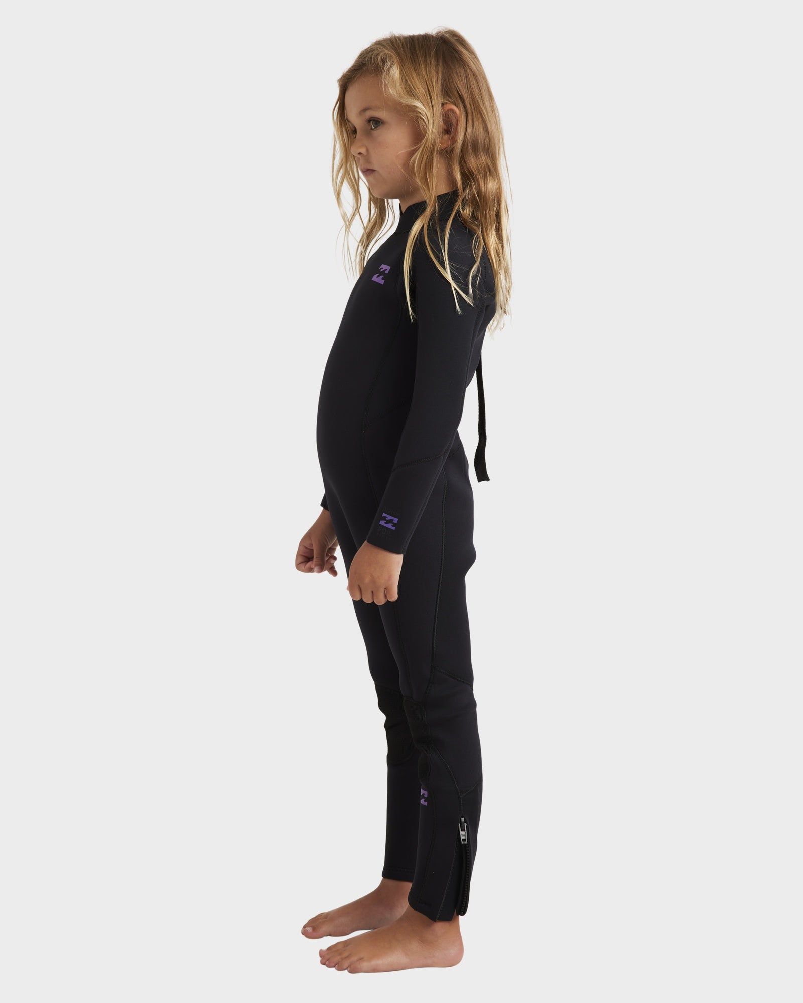 Girls 2-6 3/2mm Foil Back Zip Steamer Wetsuit