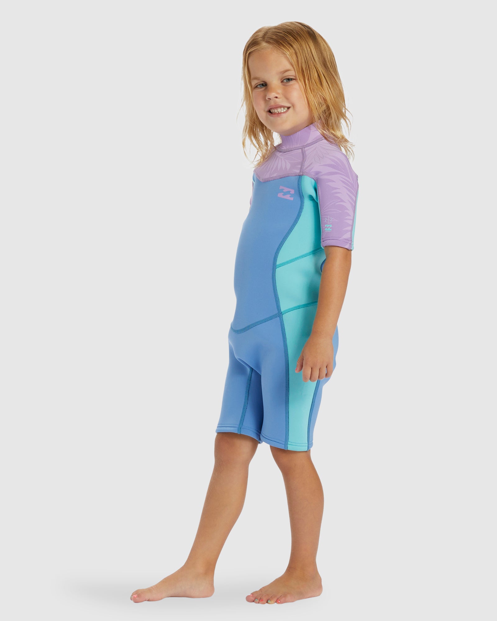 Girls 2-6 2/2mm Synergy Back Zip Springsuit