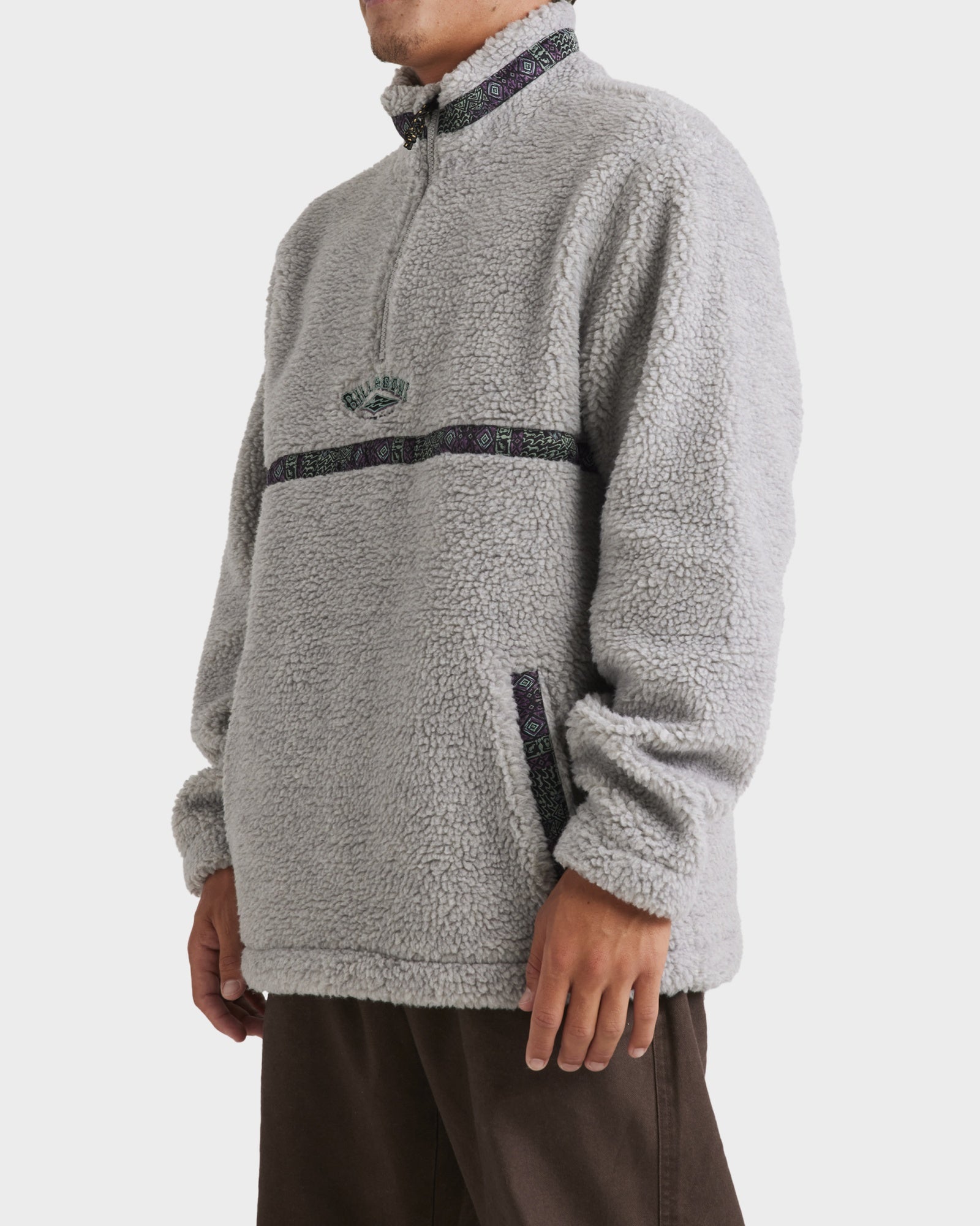 Mens Boundary Tombstone Half Zip Fleece Pullover