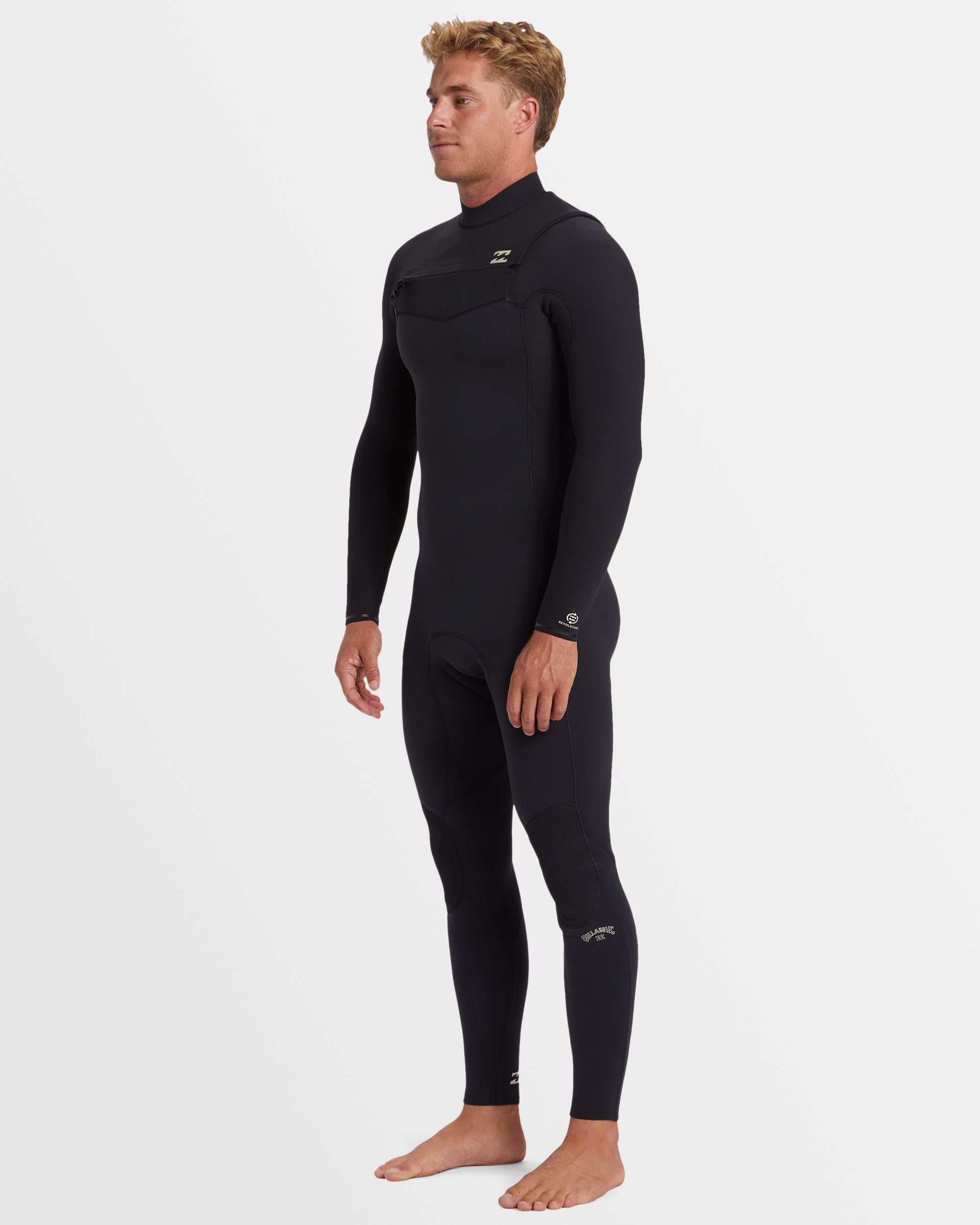 Mens 3/2mm Revolution Natural Chest Zip Wetsuit