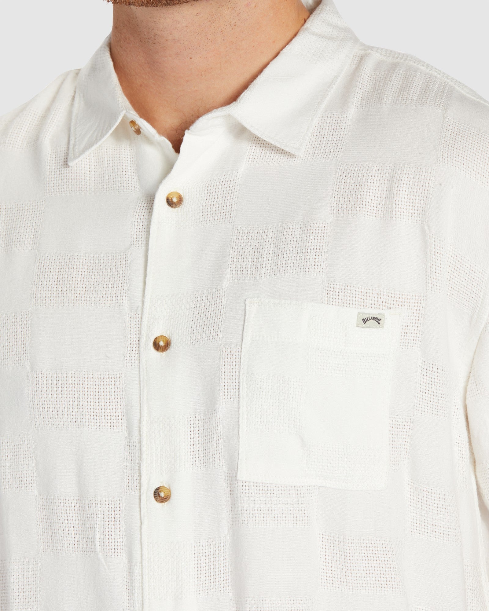 Mens Sundays Jacquard Short Sleeve Shirt