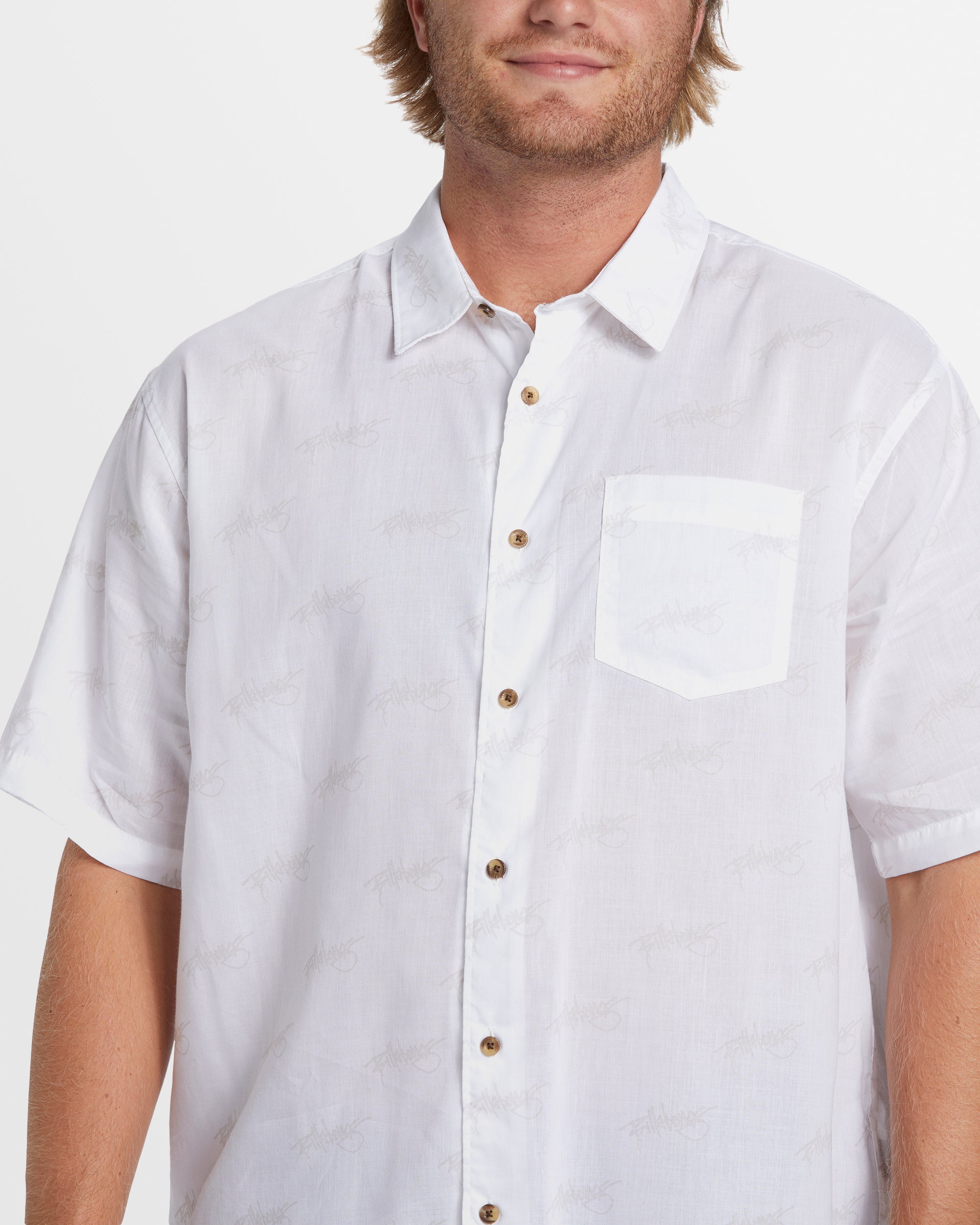 Mens Script Print Shirt