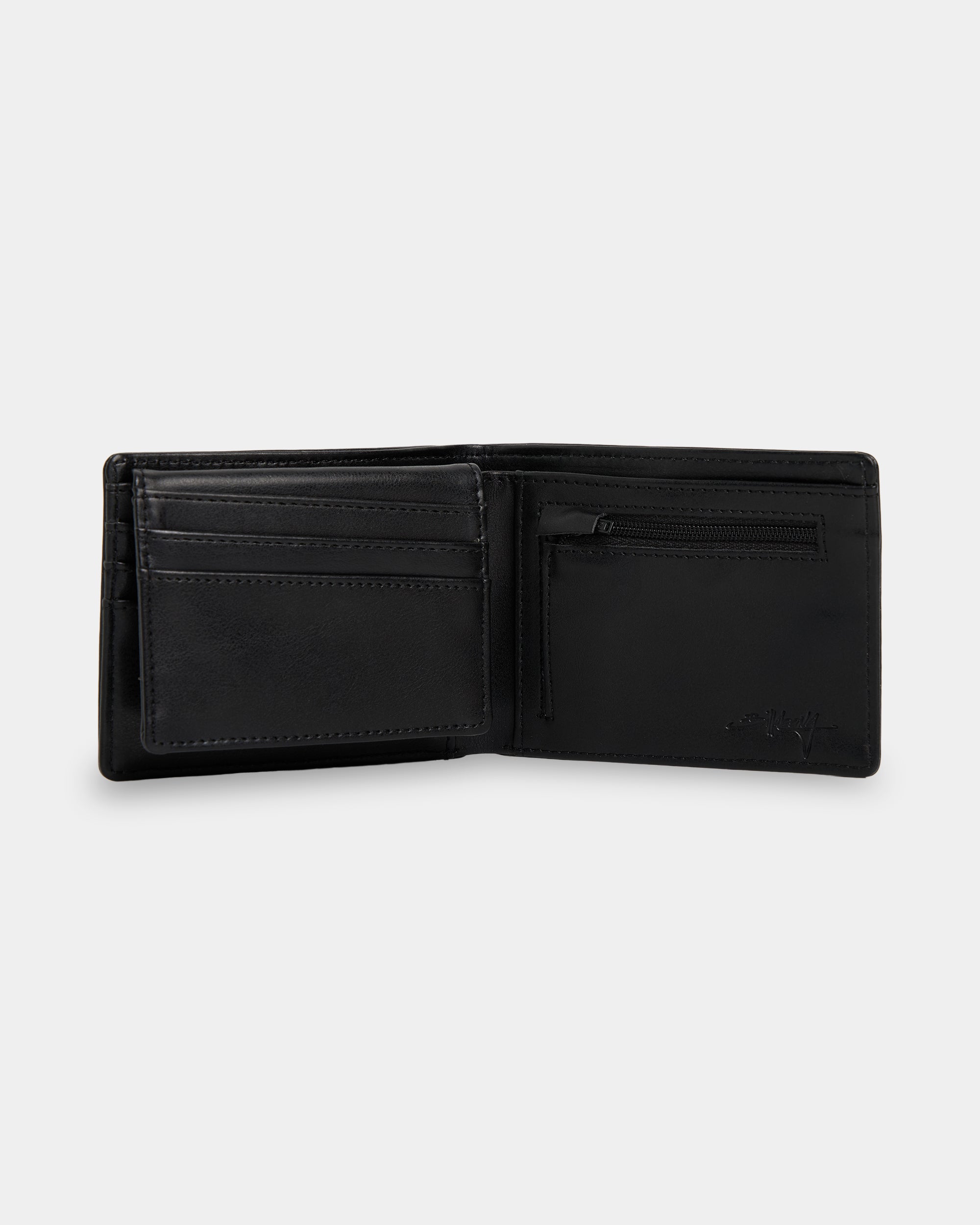 Mens Script Bi-Fold Wallet