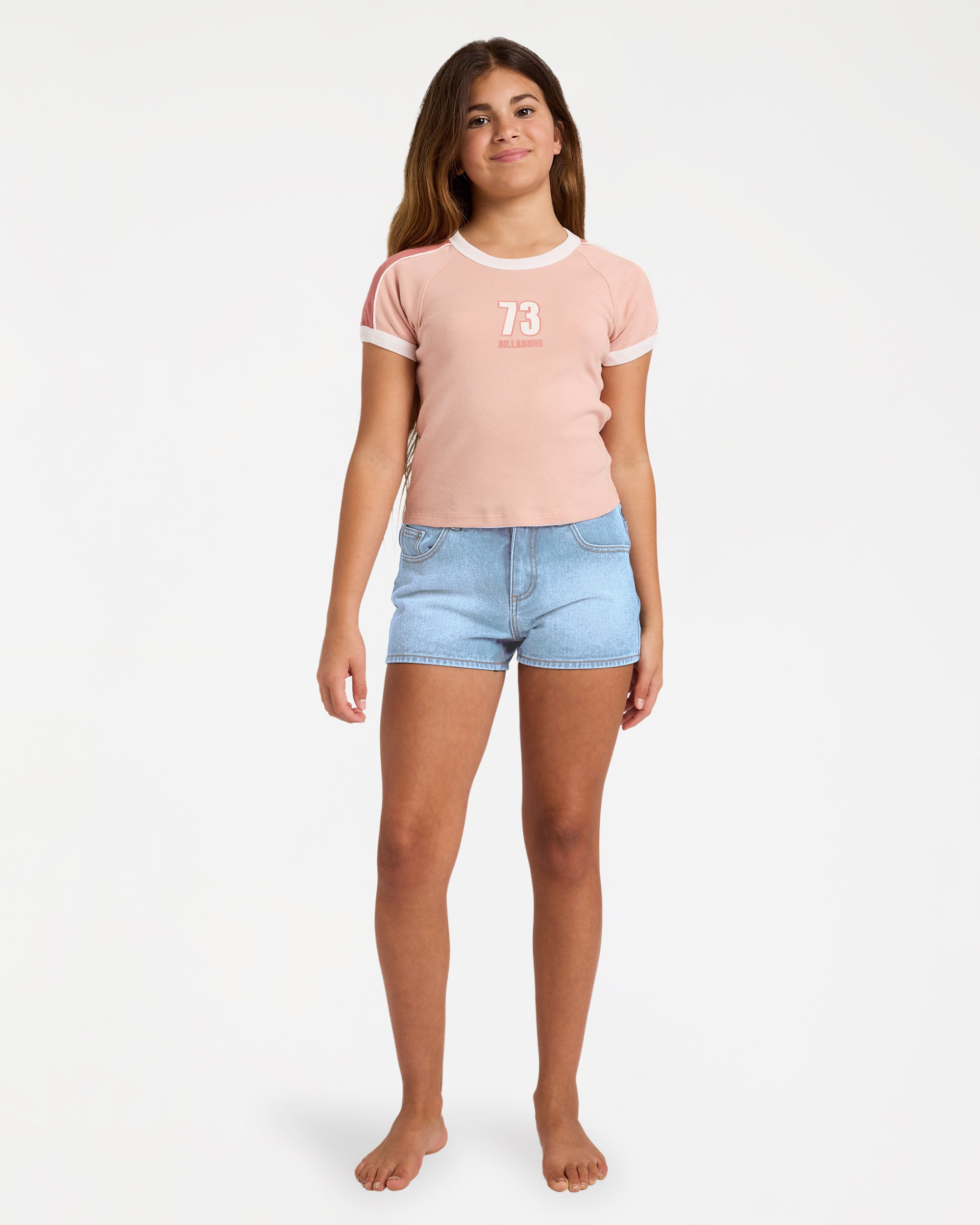Girls 6-16 Shoreline Club Ringer T-Shirt