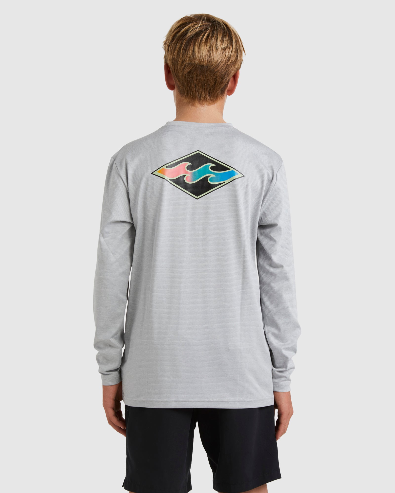 Boys 8-16 Diamond Shoreline Long Sleeve Rash Vest