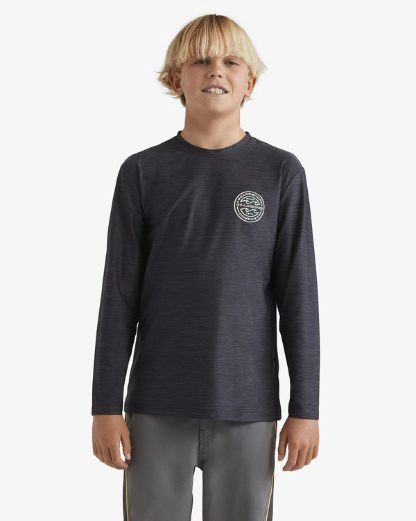 Boys 8-16 Rotor Shorline Long Sleeve Rash Vest