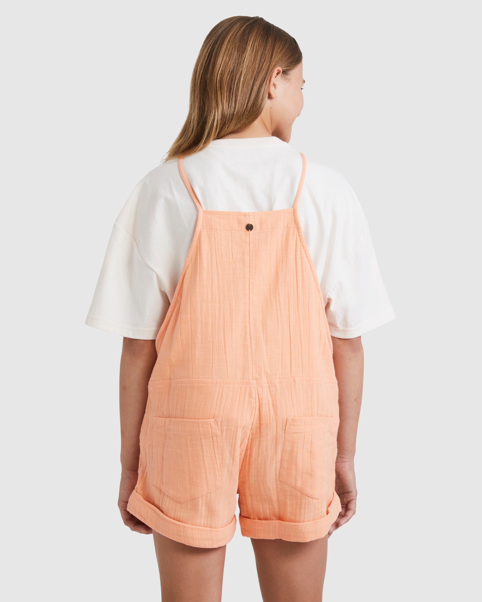 Girls 6-14 Montana Dungaree Playsuit