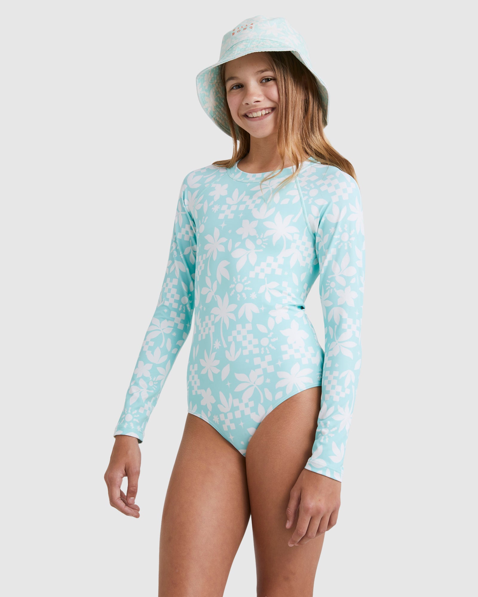 Girls 6-16 Catcha Wave One Piece Rash Vest