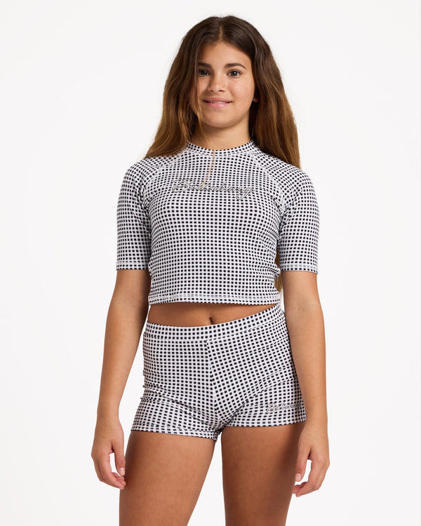 Girls 6-16 Gingham Crush Surf Shirt