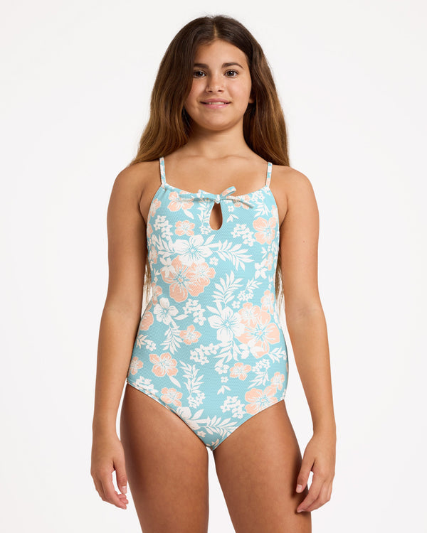 Girls 6-16 Hibiscus Haze One Piece Swimsuit