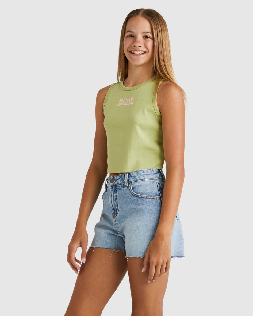 GIRLS-WAVE FADE TANK main image 0