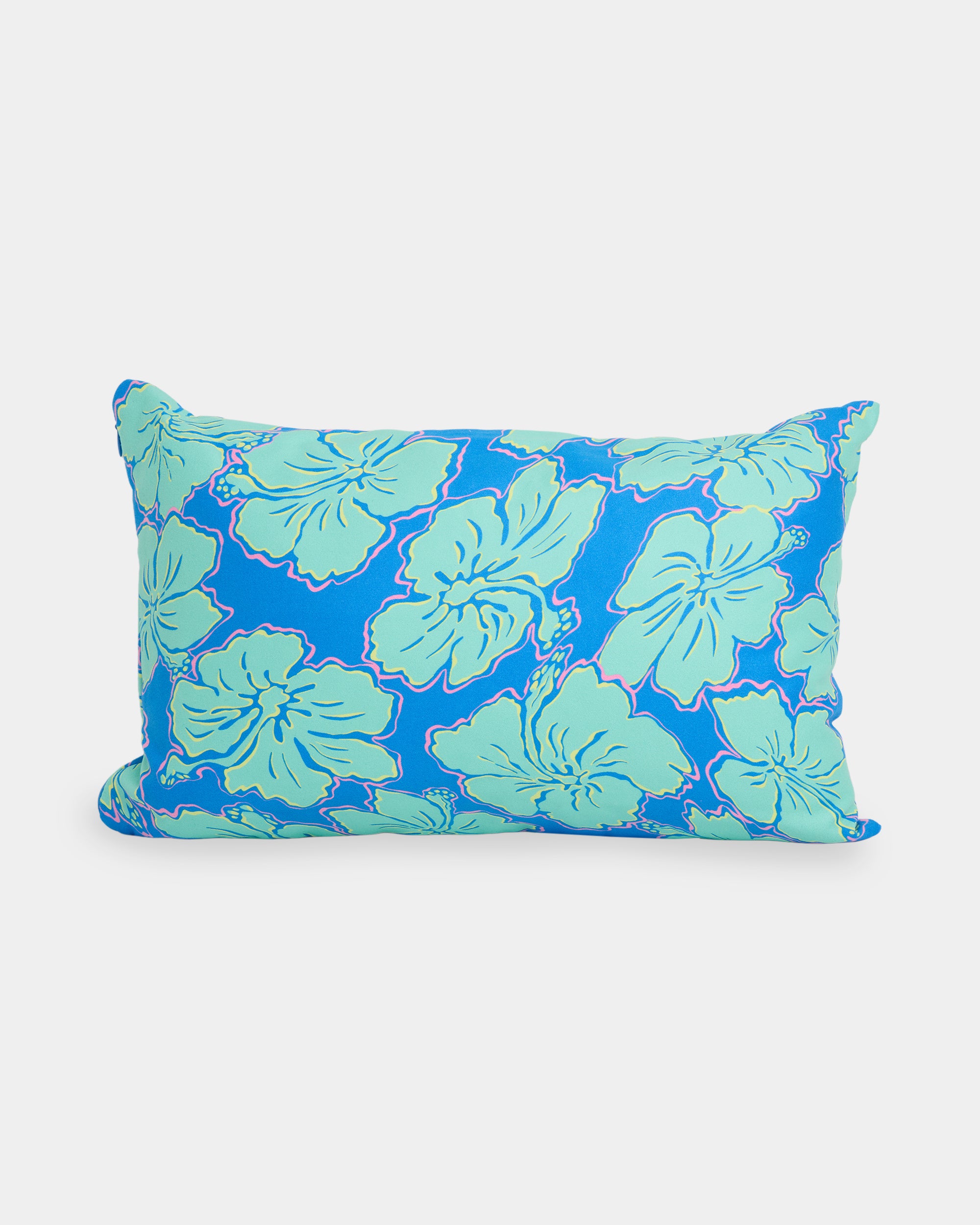 Womens Happy Hibiscus Beach Pillow