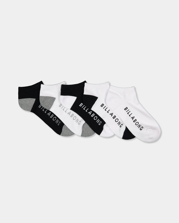 Womens Pacific 5 Pack Ankle Socks
