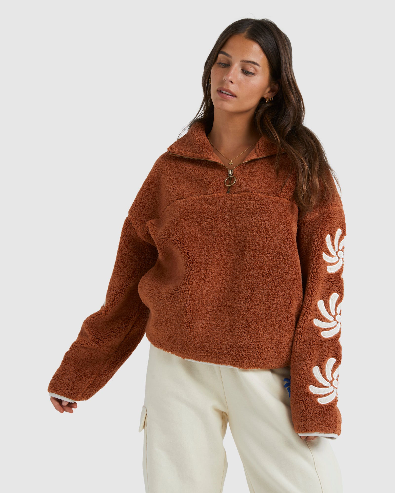 Womens Sun Fun Half Zip Fleece Jumper