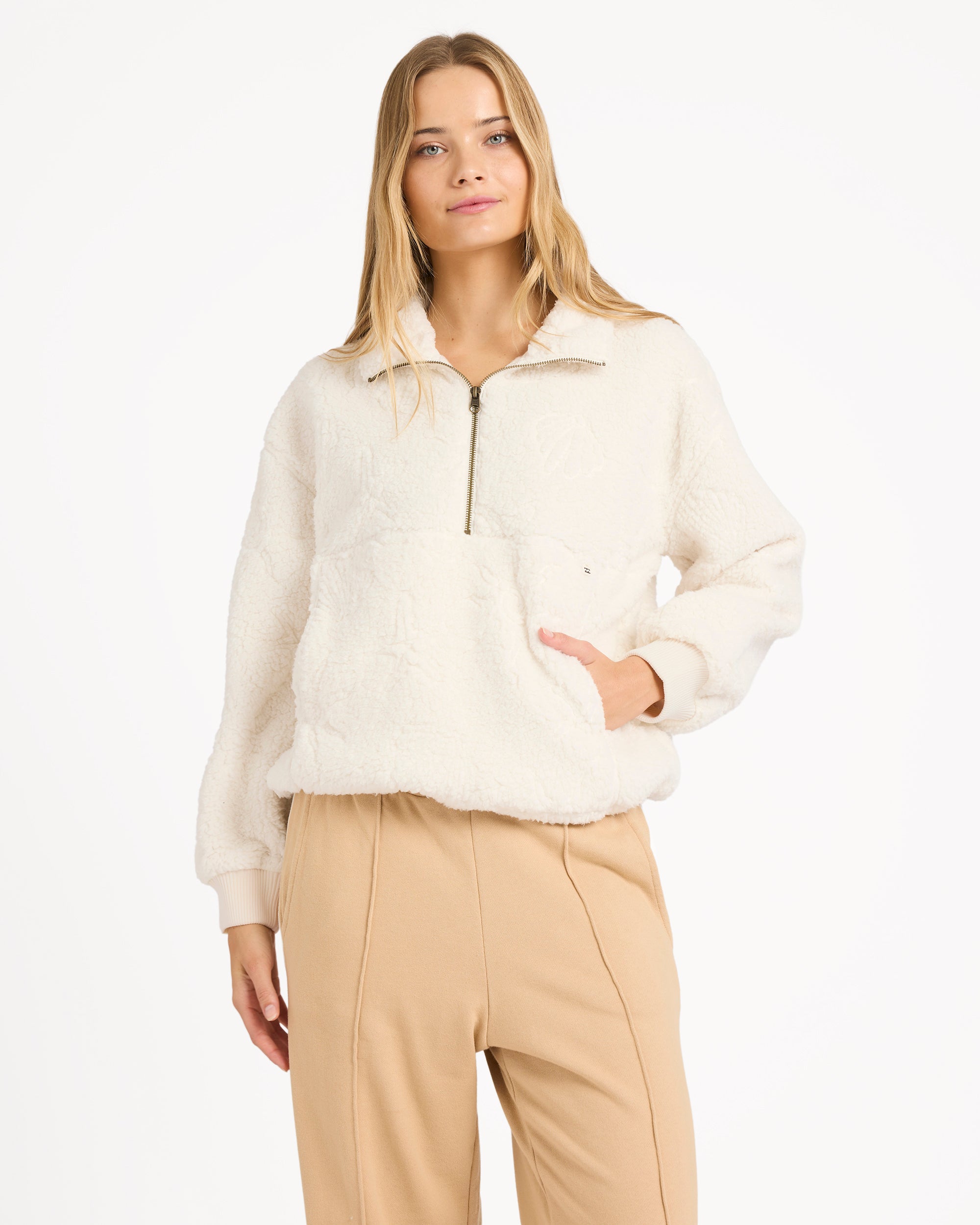 Womens Rising Tides Half Zip Fleece Pullover